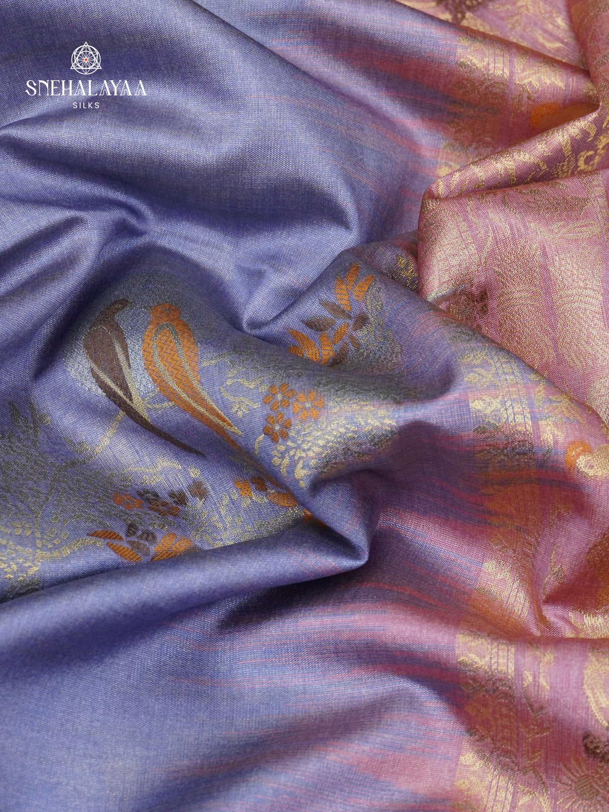 Pale Blue Jute Saree