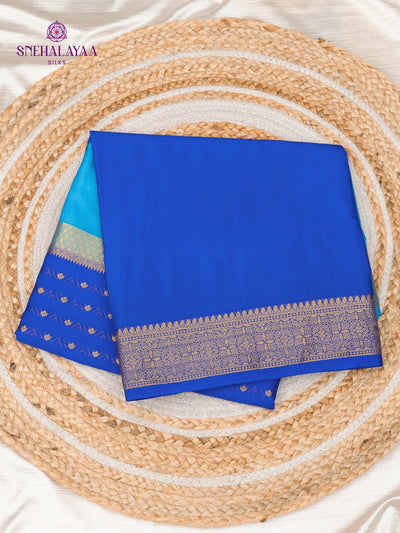 Royal Blue Mysore Silk Saree