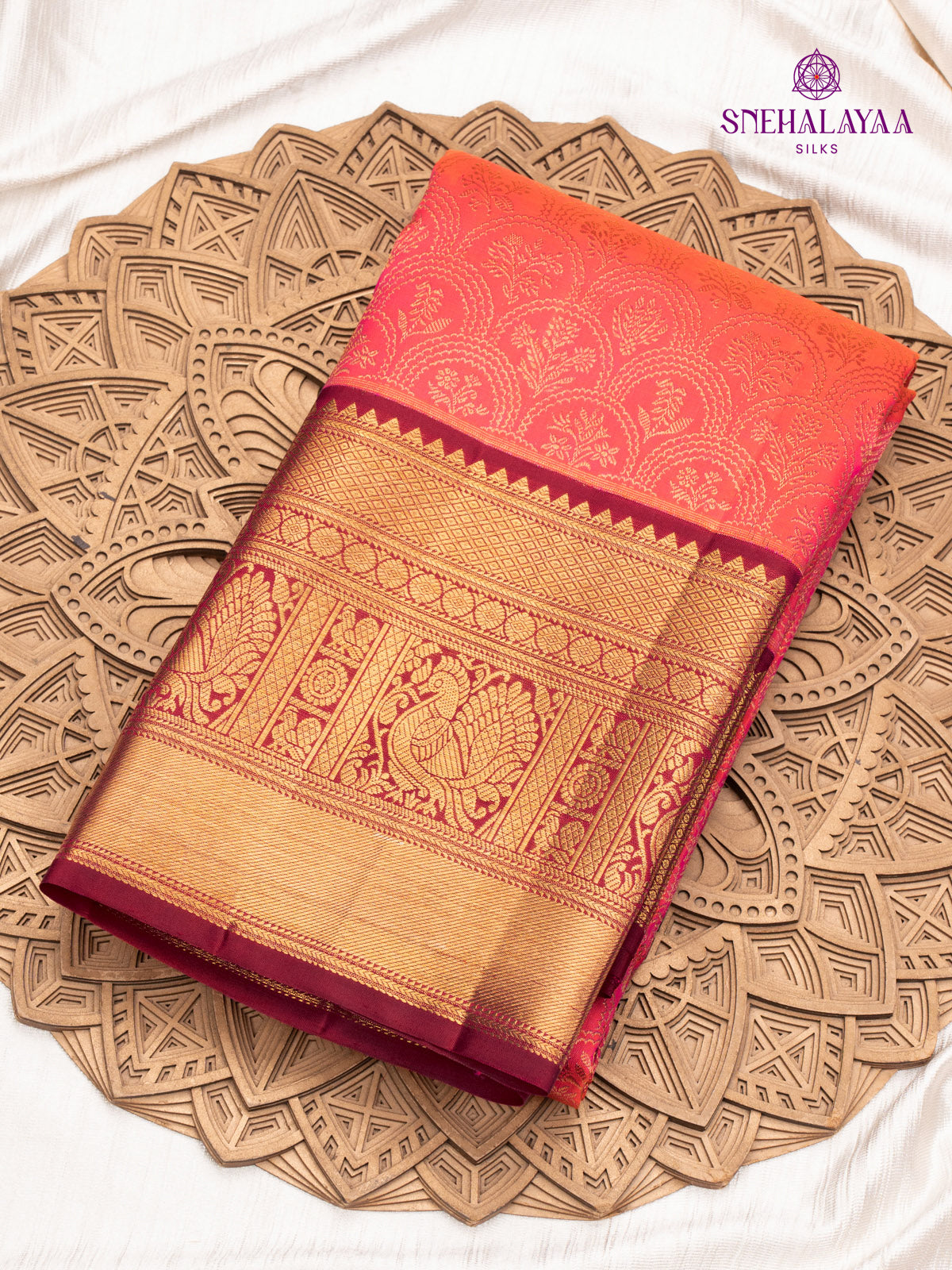 Pink Kanjivaram Silk Saree