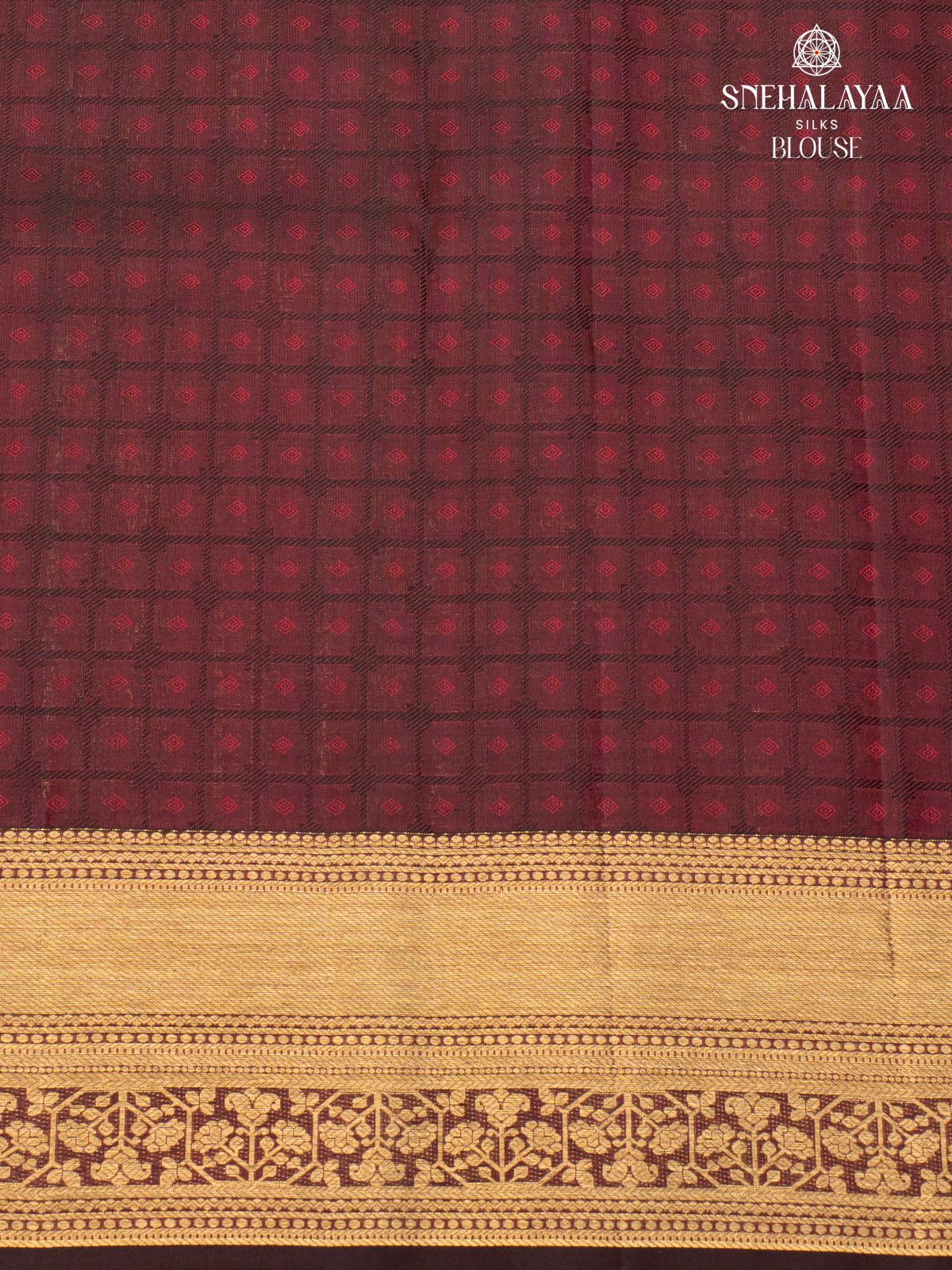 Brown Kanjivaram Silk Saree