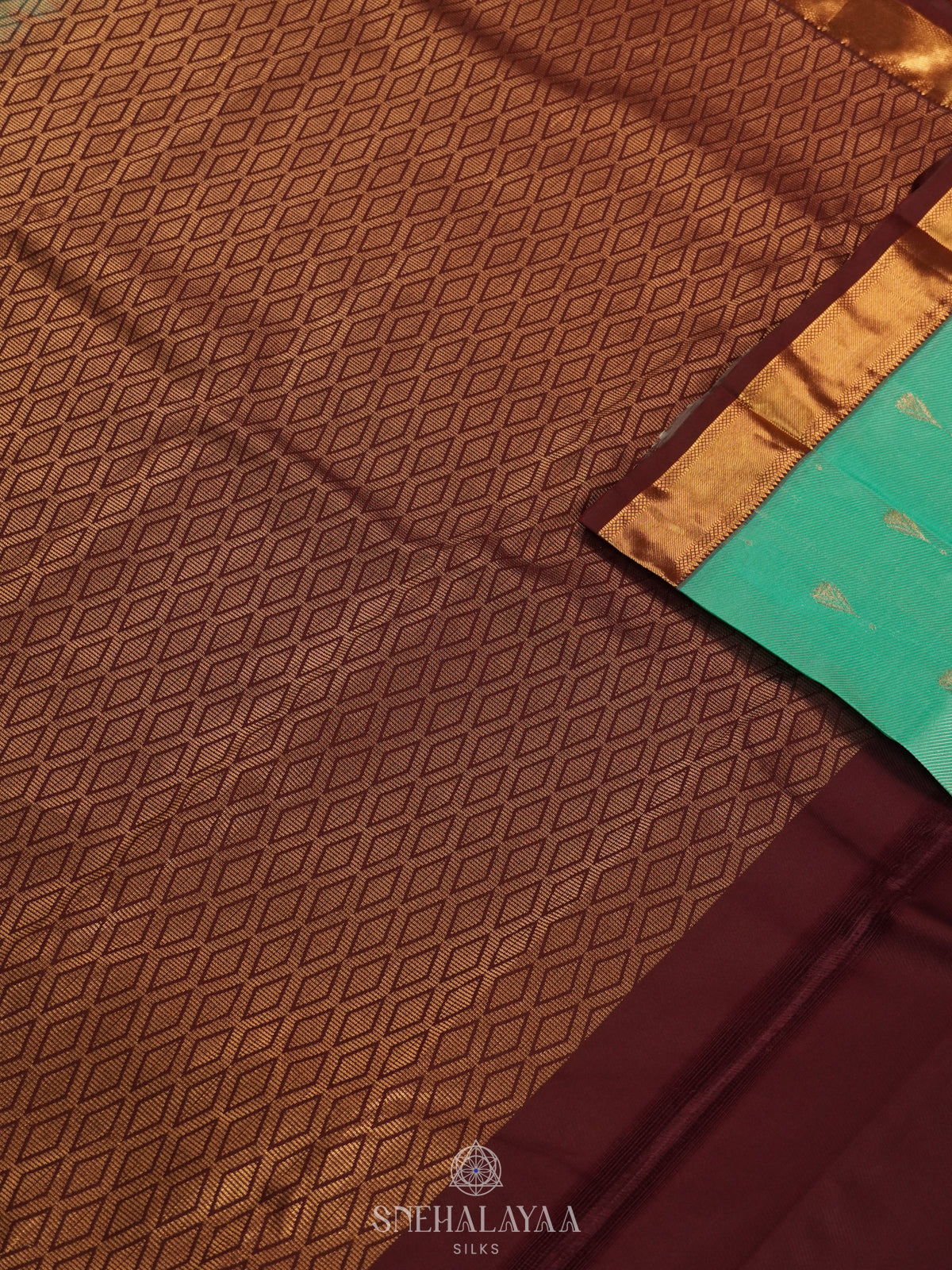 Mint Green Art Silk Saree