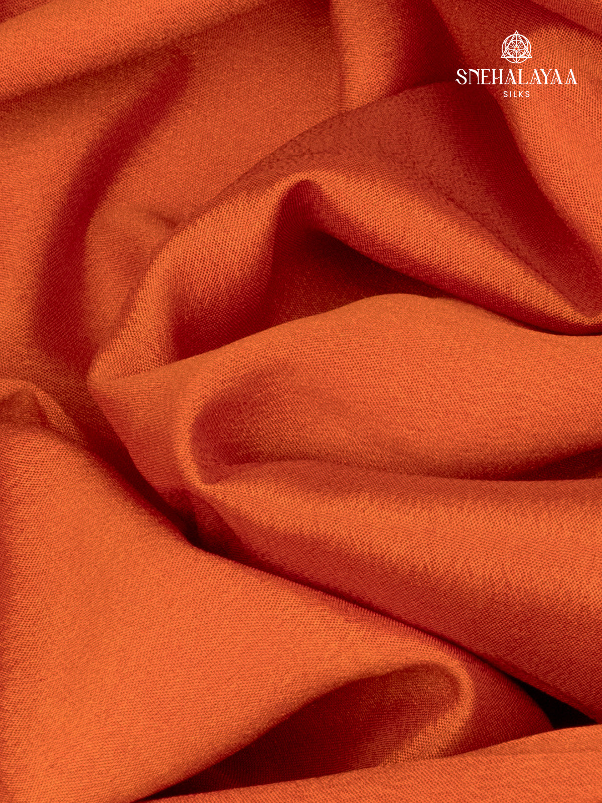 Orange Mysore Silk Saree