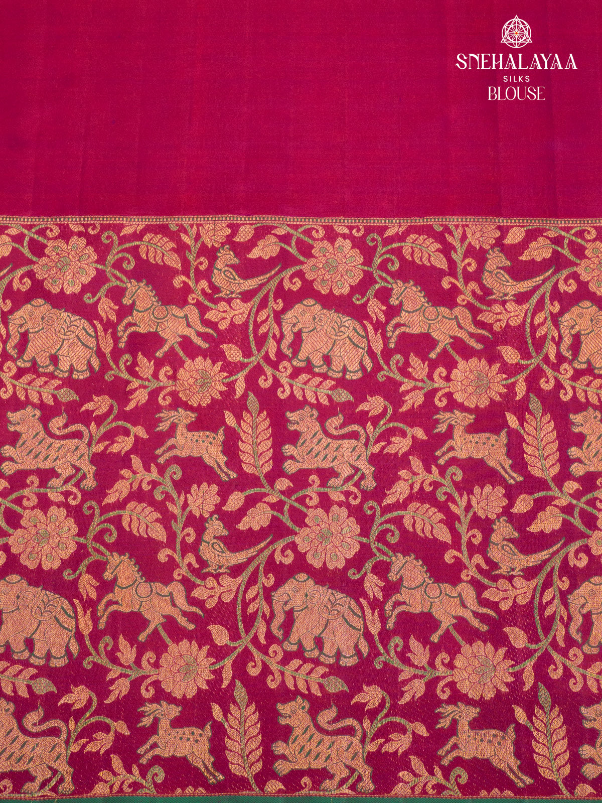 Magenta Pink Kanjivaram Silk Saree