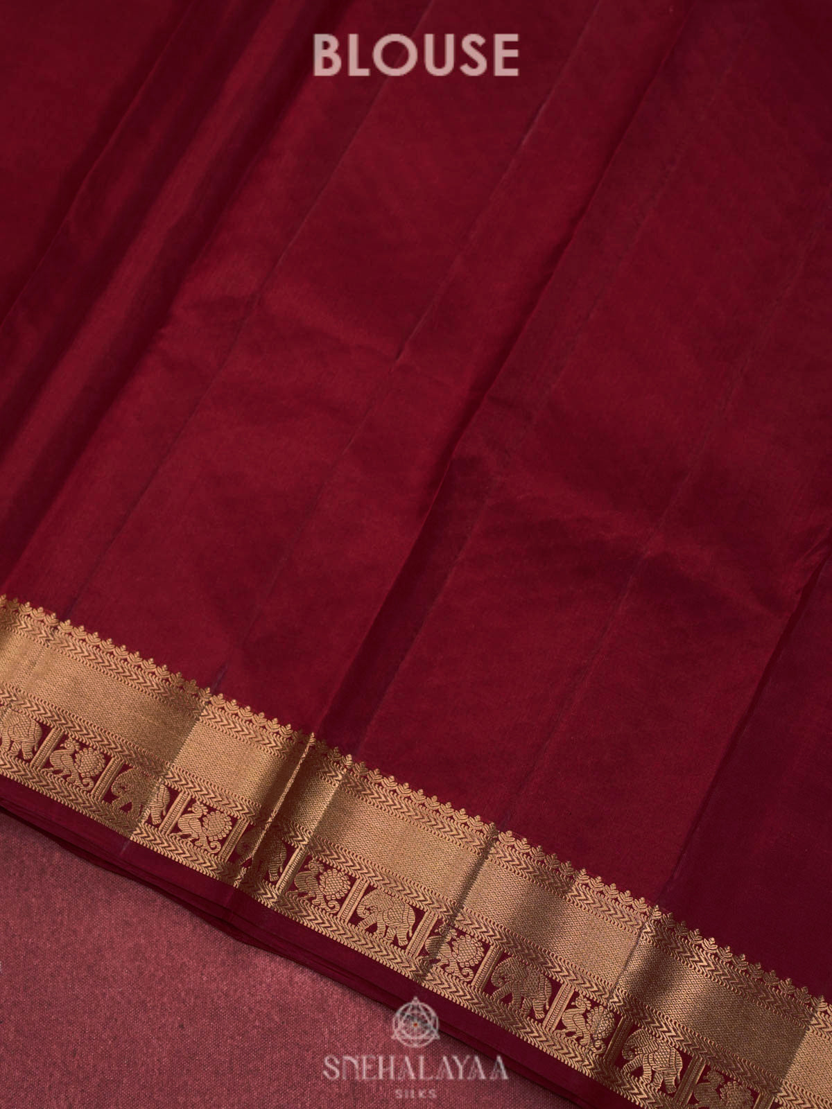 Maroon Kanjivaram silk saree
