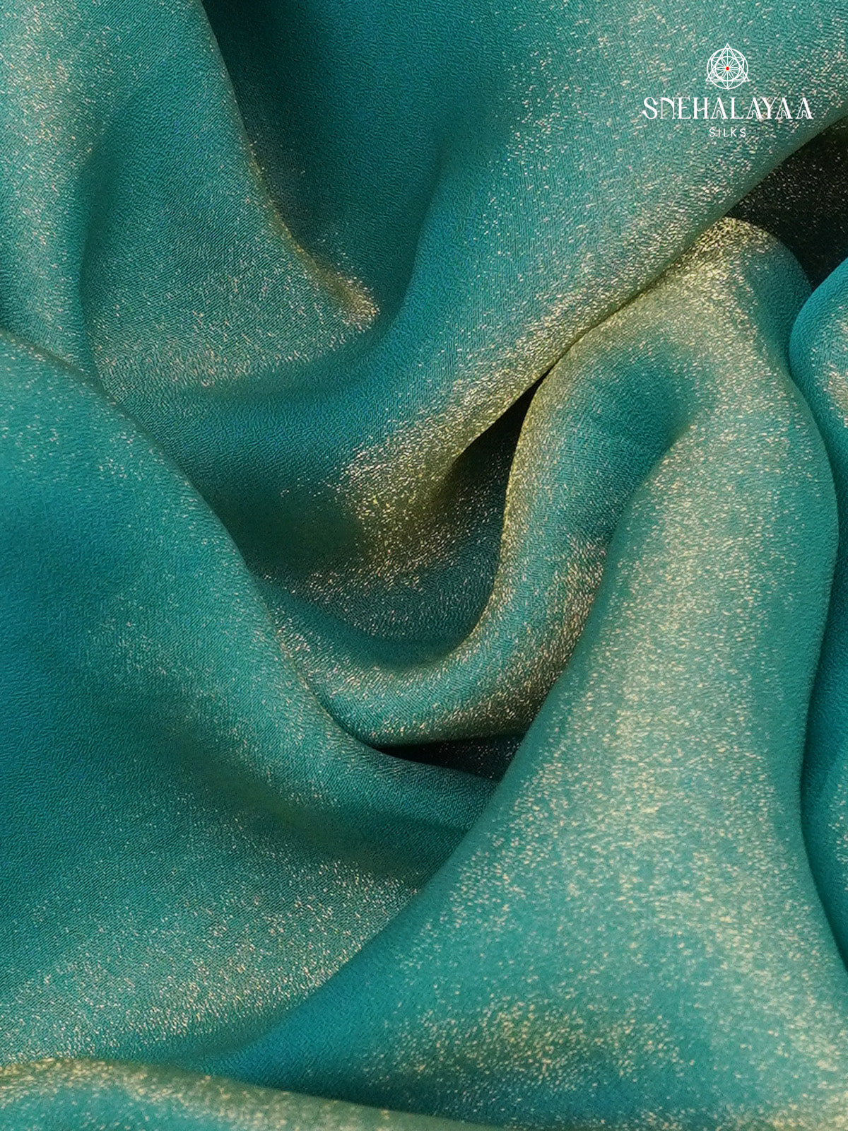 Teal Green Embroidery Designer Saree