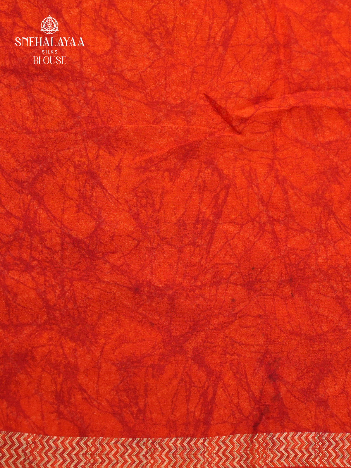 Rust Orange Chiffon Saree