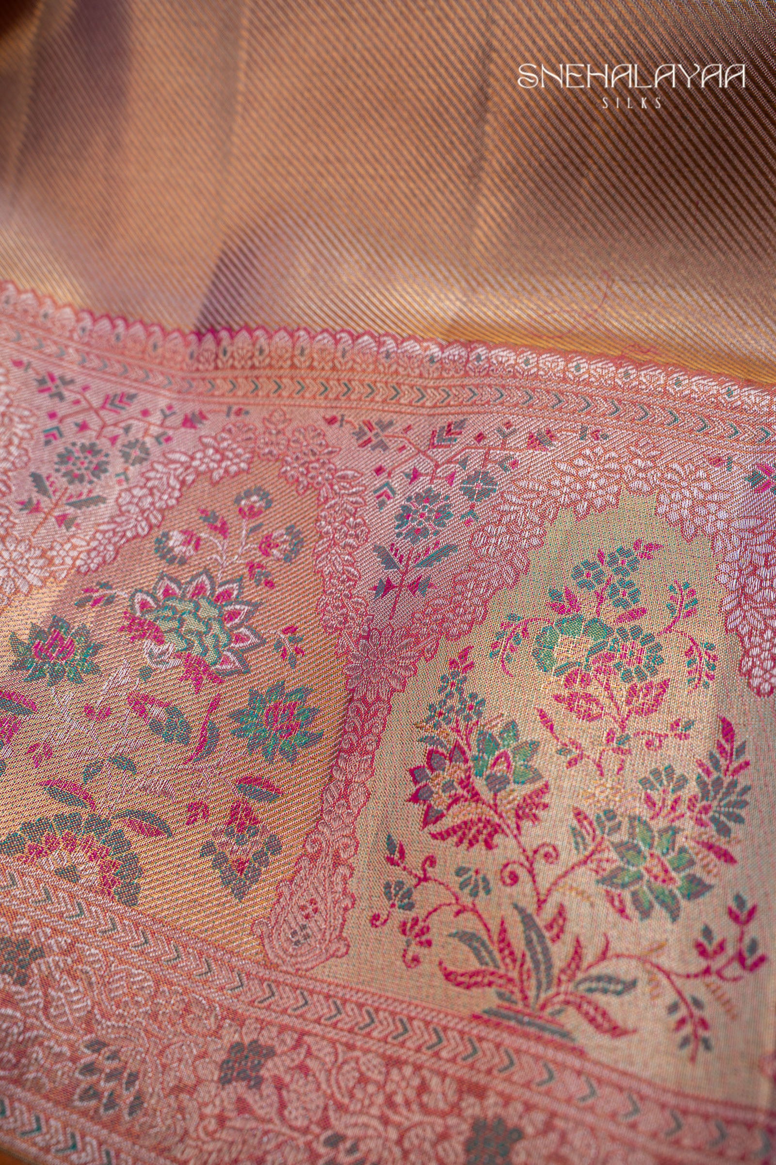 Silver Kancheevaram Tissue Silk Saree