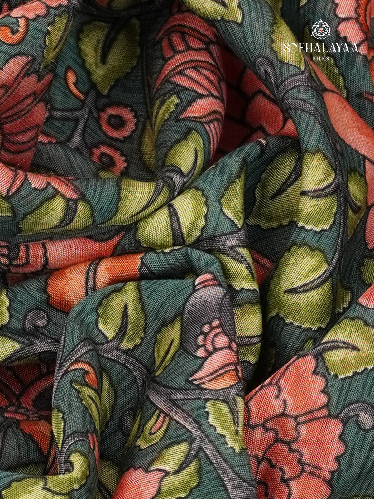 Green Chanderi Saree