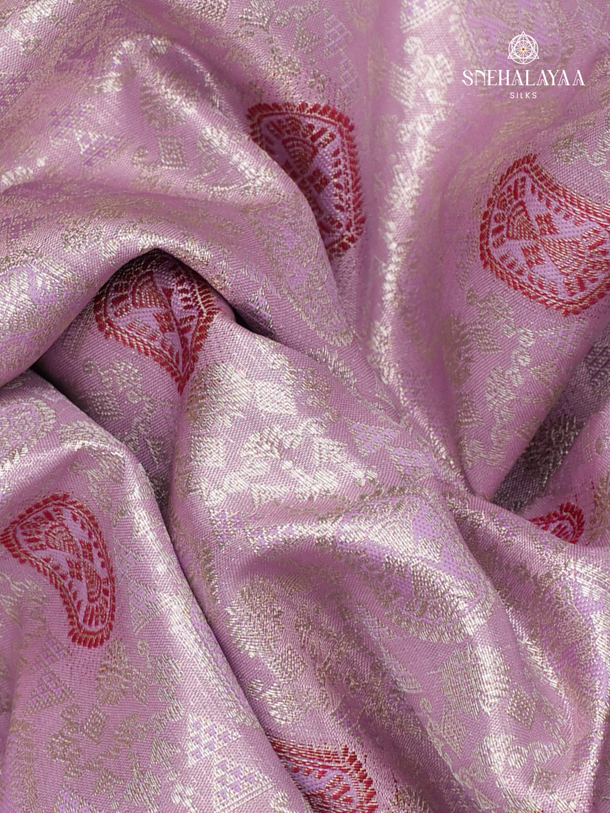 Lavender Art Silk Saree