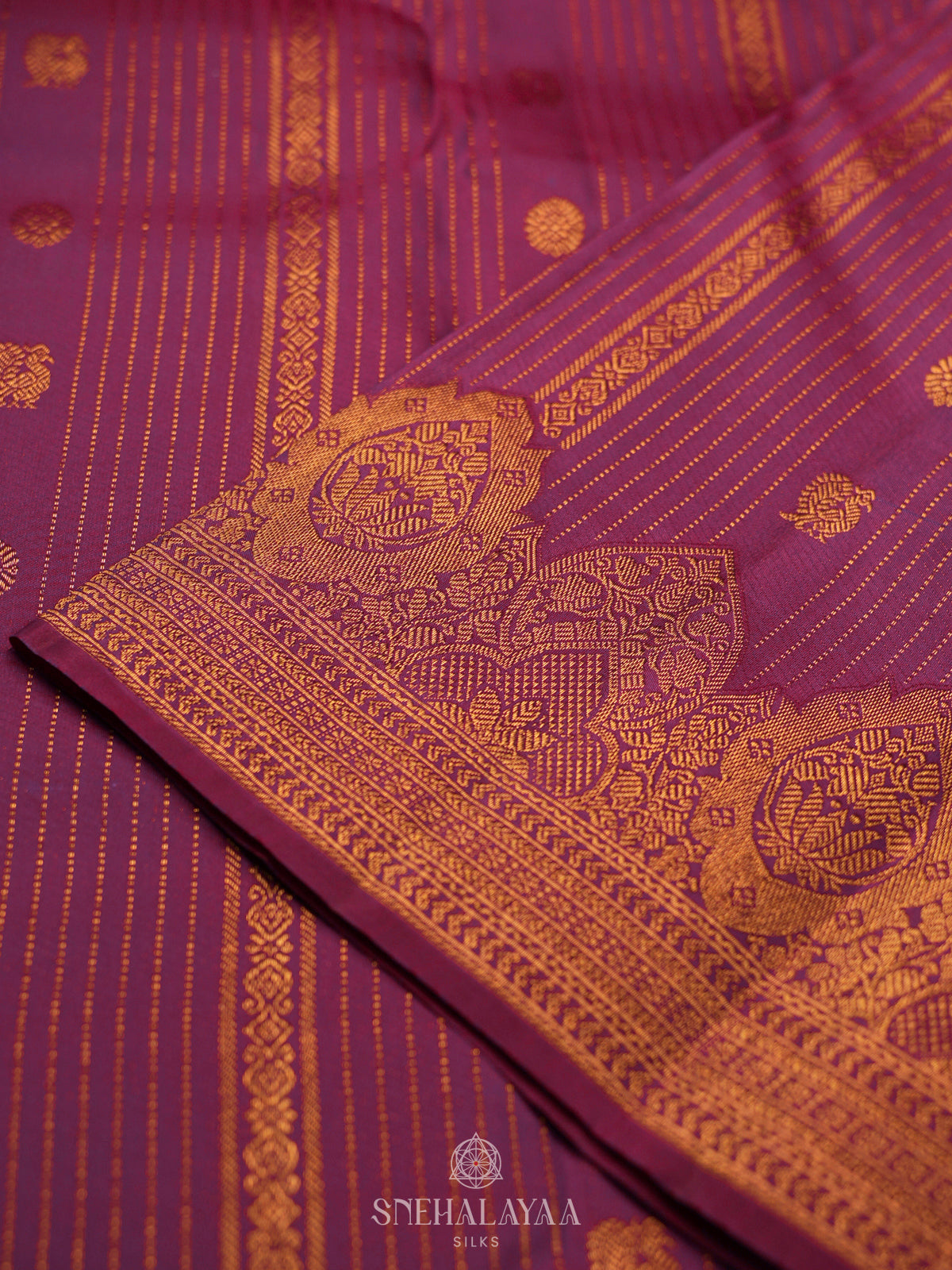 Magenta Kanjivaram Silk Saree