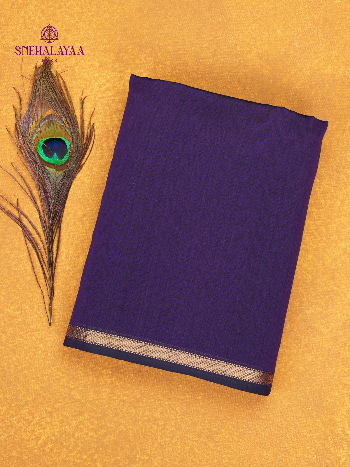 Purple Maheshwari Silk Cotton Saree