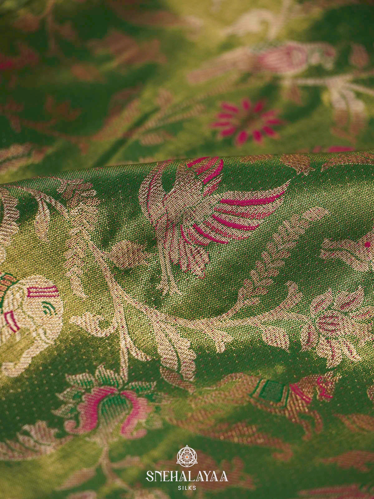Green Art Silk Saree
