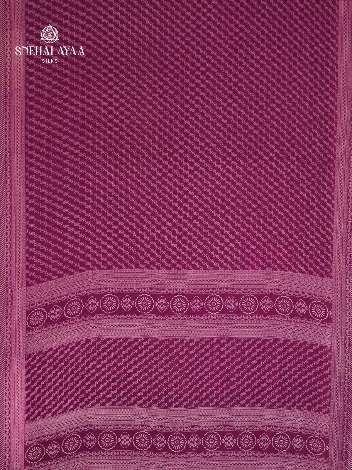 Purple Chiffon Saree