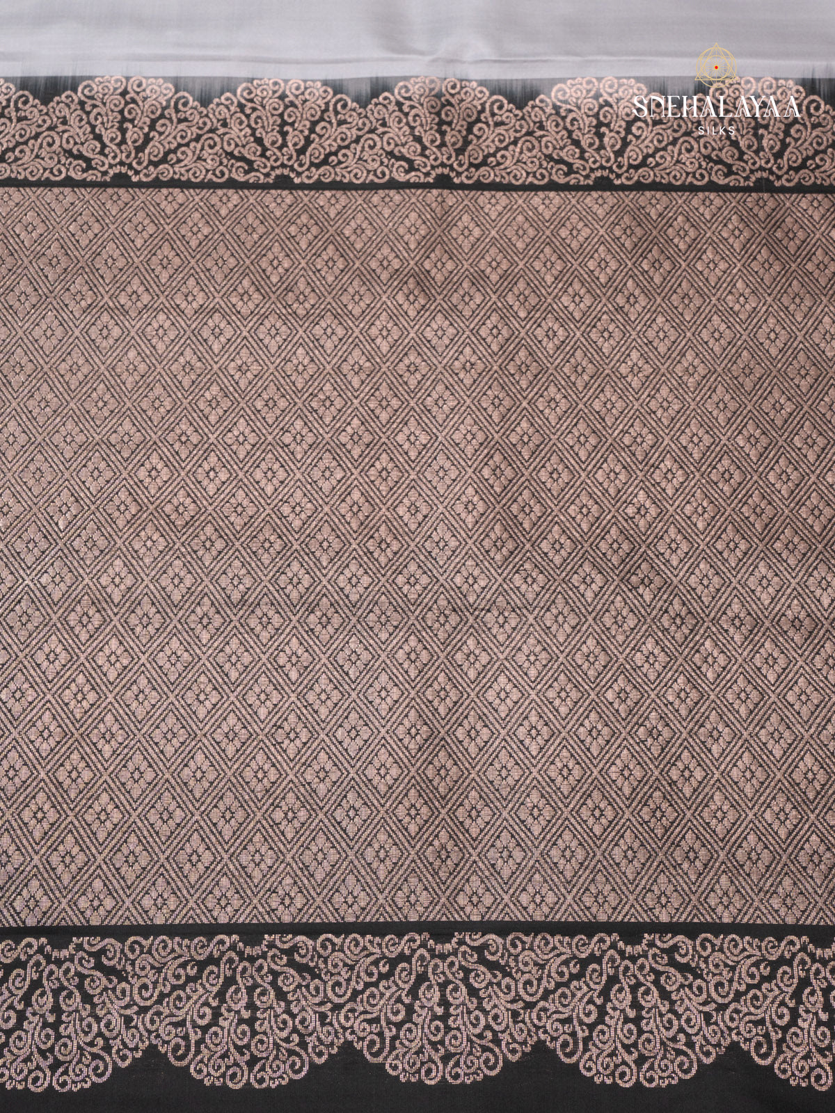 Silver Grey Kanjivaram Silk Saree