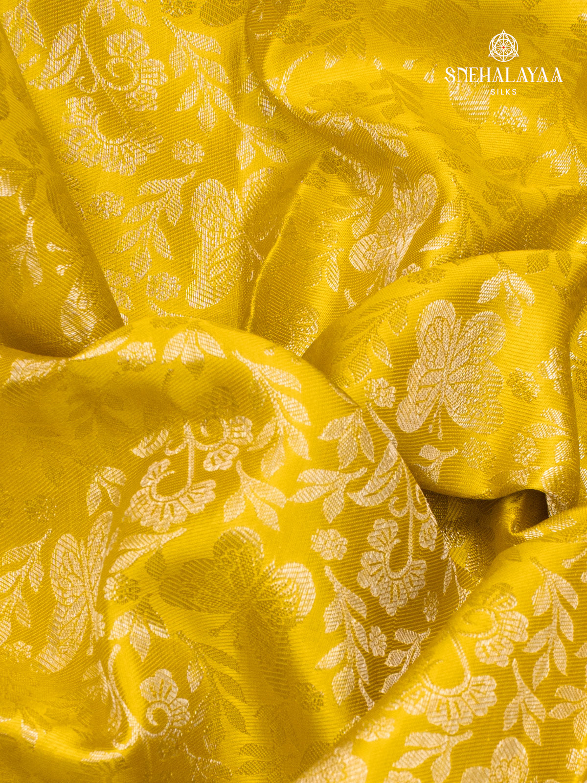 Yellow Kanjivaram Silk Saree