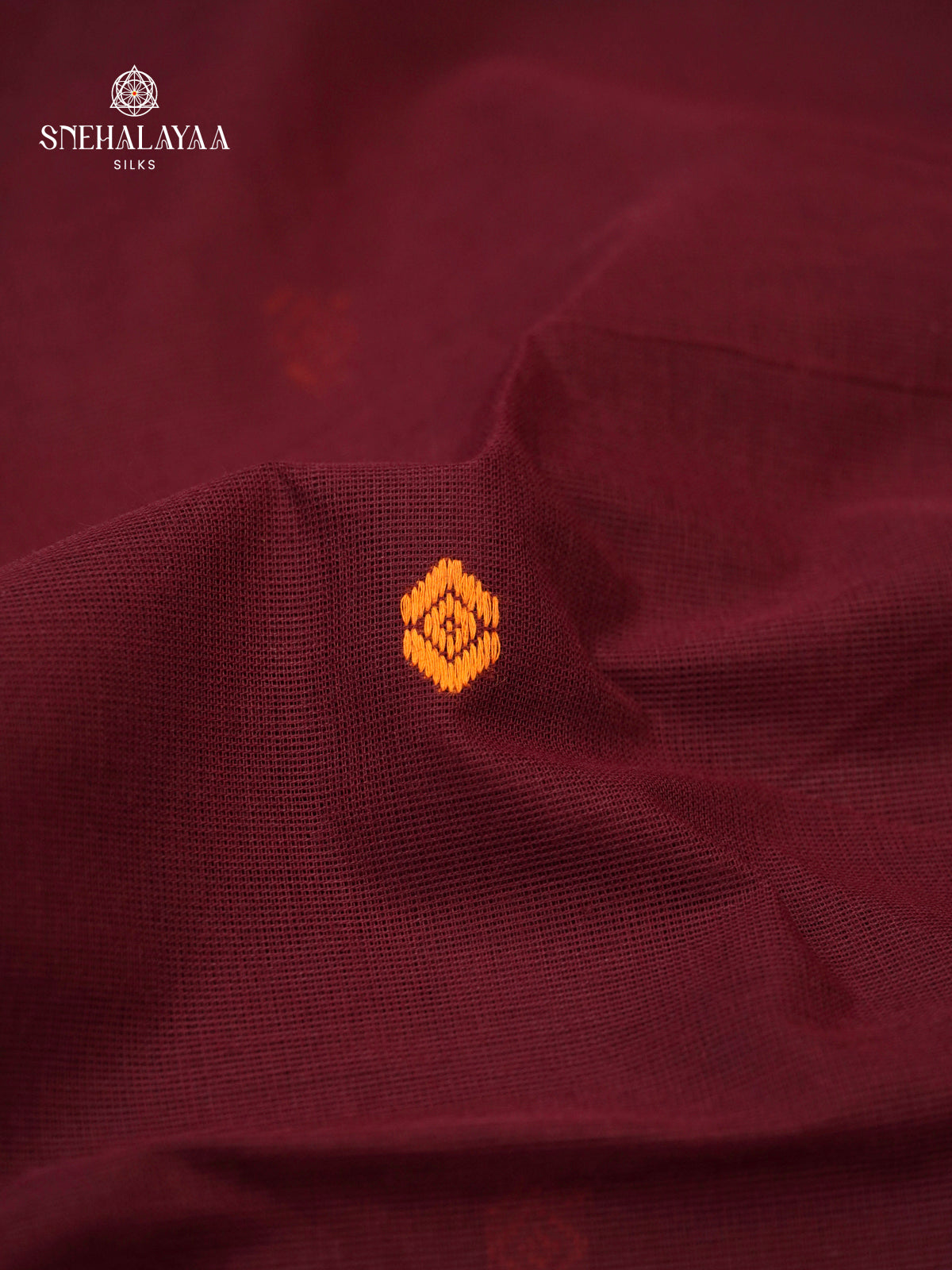 Maroon Chettinad Cotton Saree