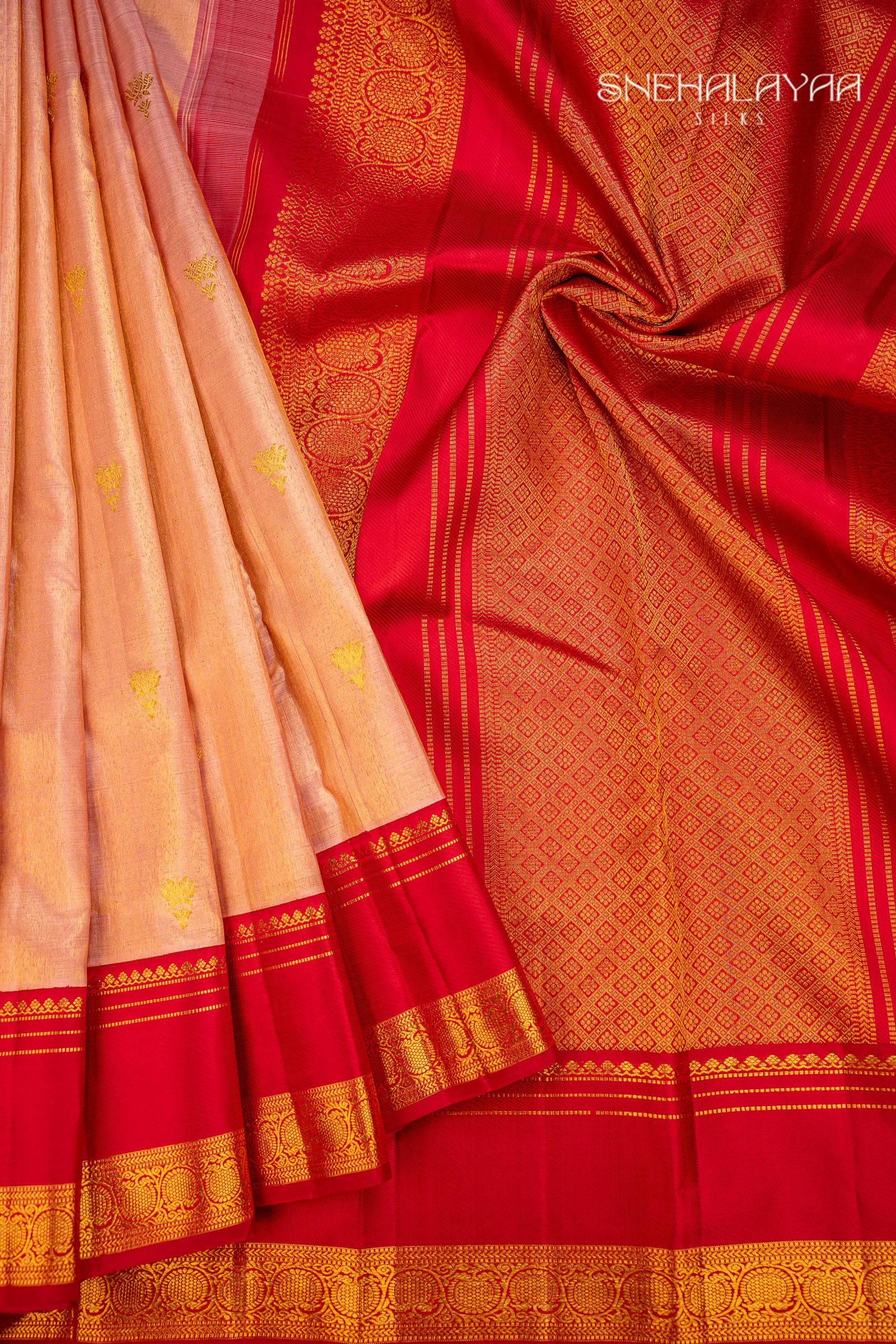 Pink Kancheevaram Silk Saree