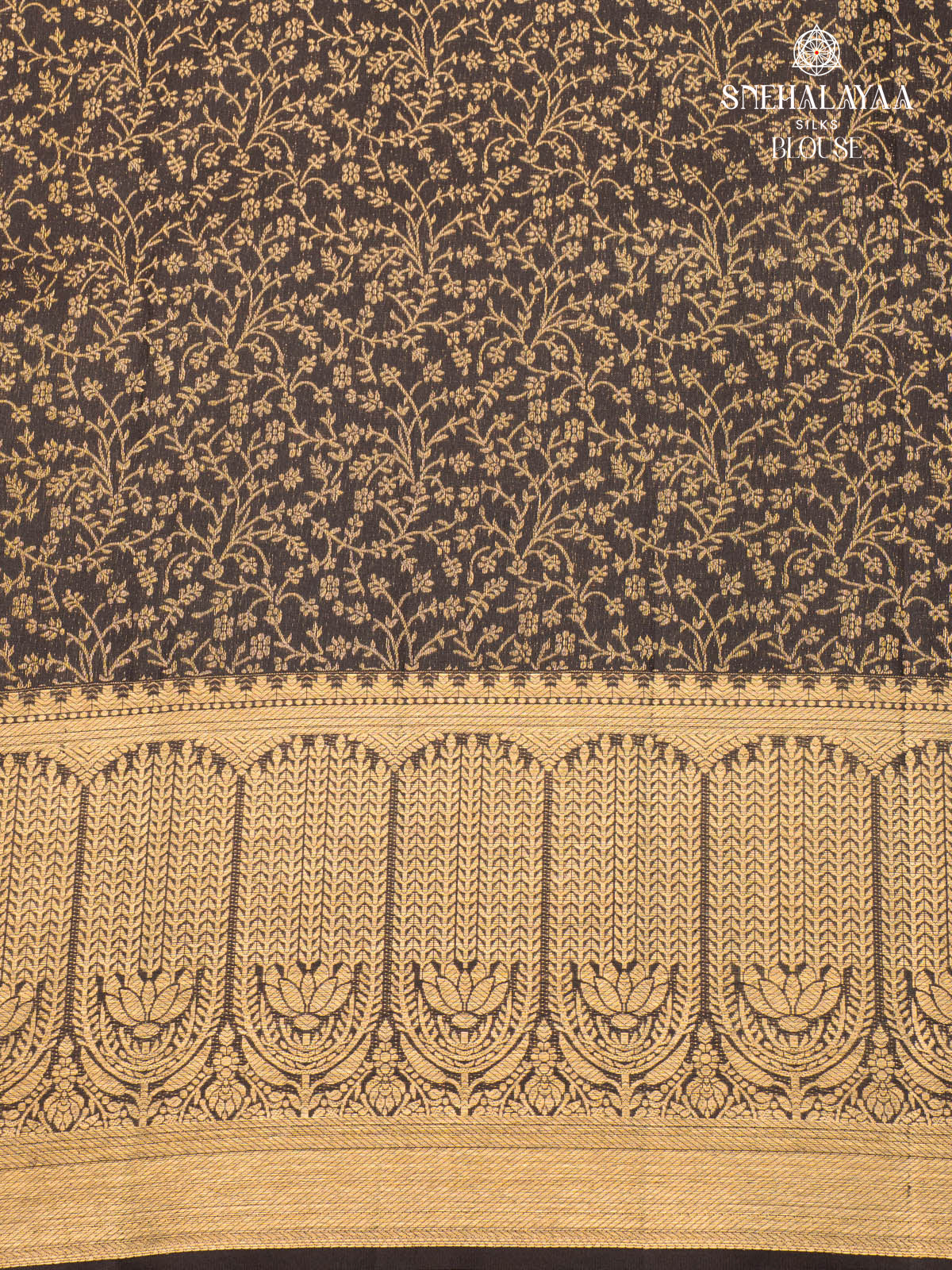 Black Kanjivaram Silk Saree