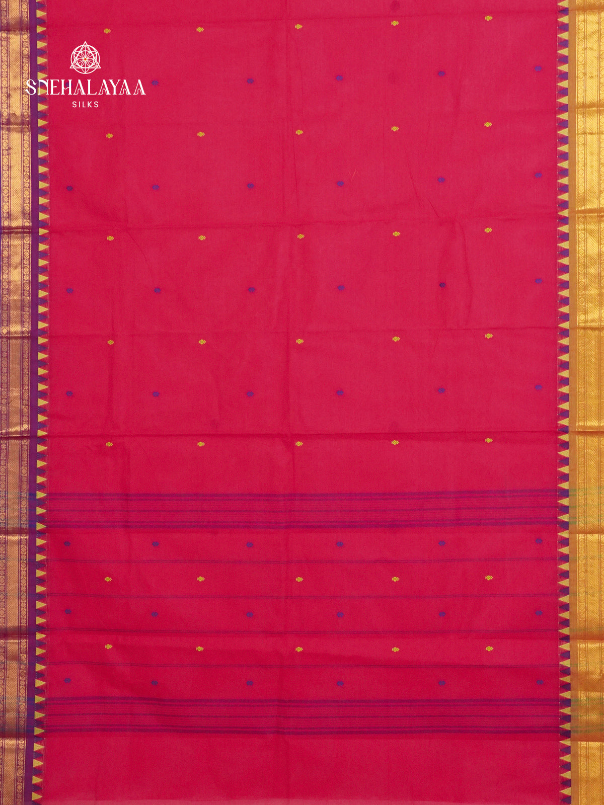 Rani Pink Chettinad Cotton Saree