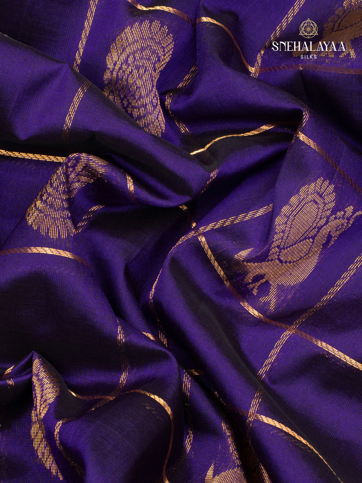 Blue Kanchi Silk Cotton Saree