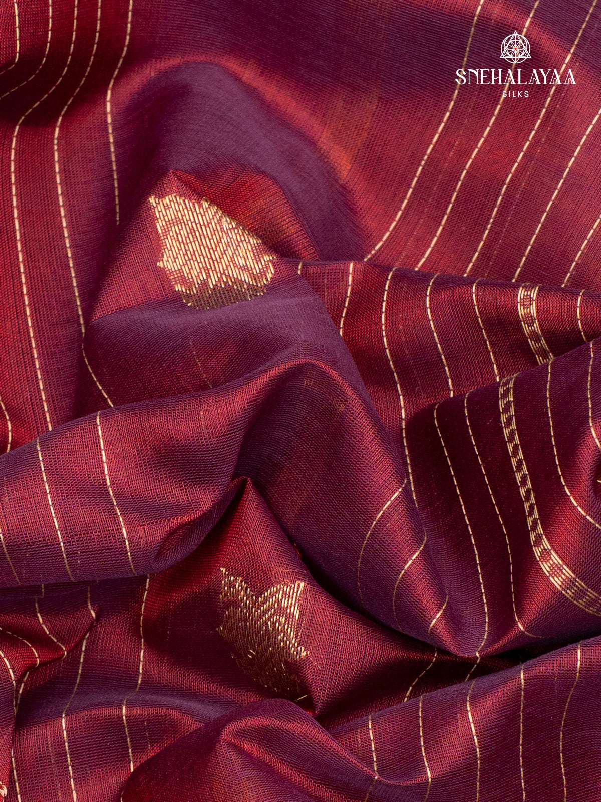 Maroon Kanchi Silk Cotton Saree