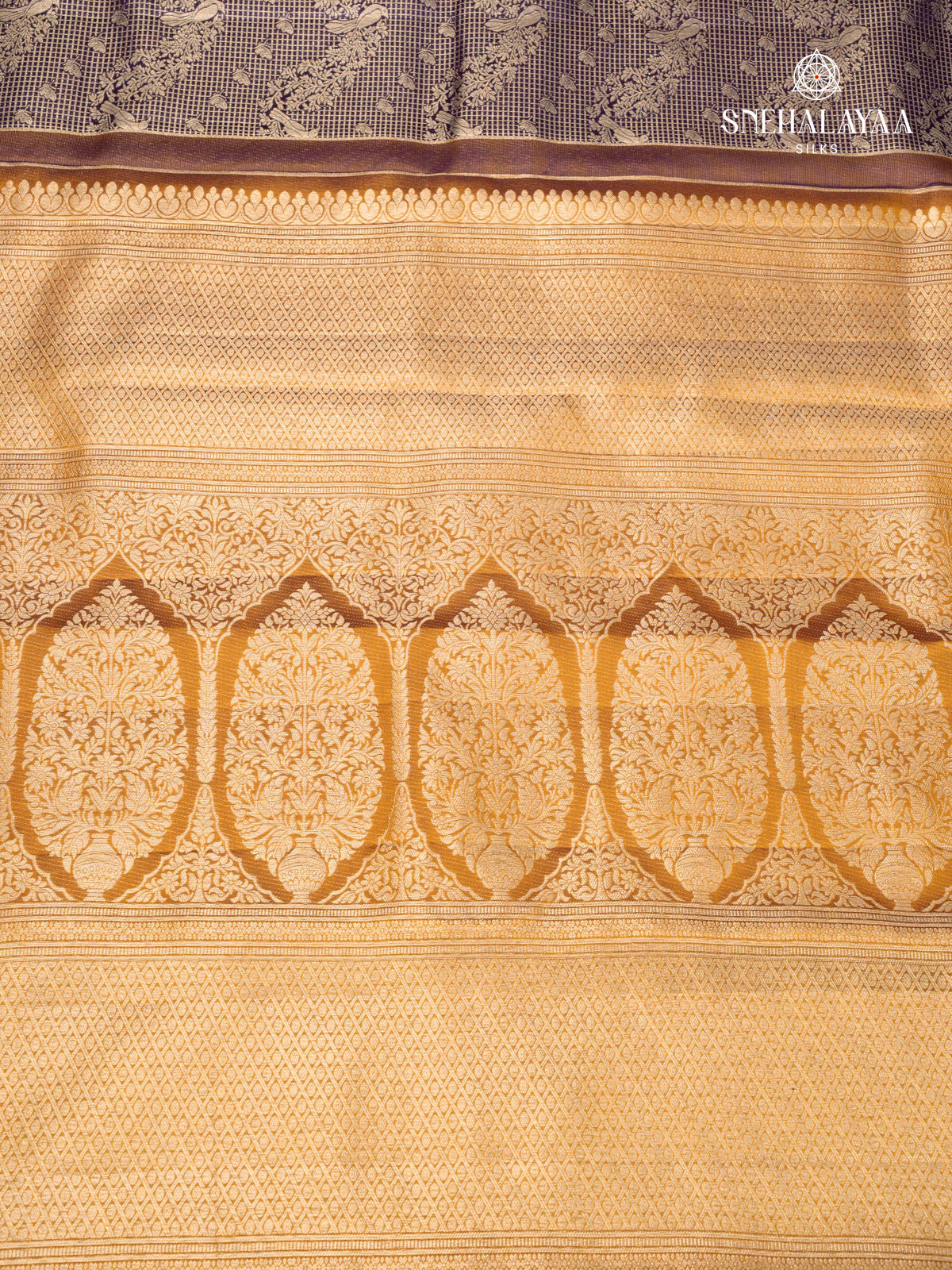 Purple Kanjivaram Silk Saree