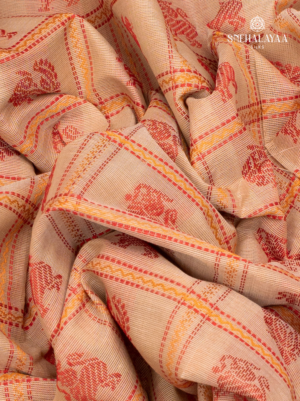 Sandal Pure Kanchi Cotton Saree
