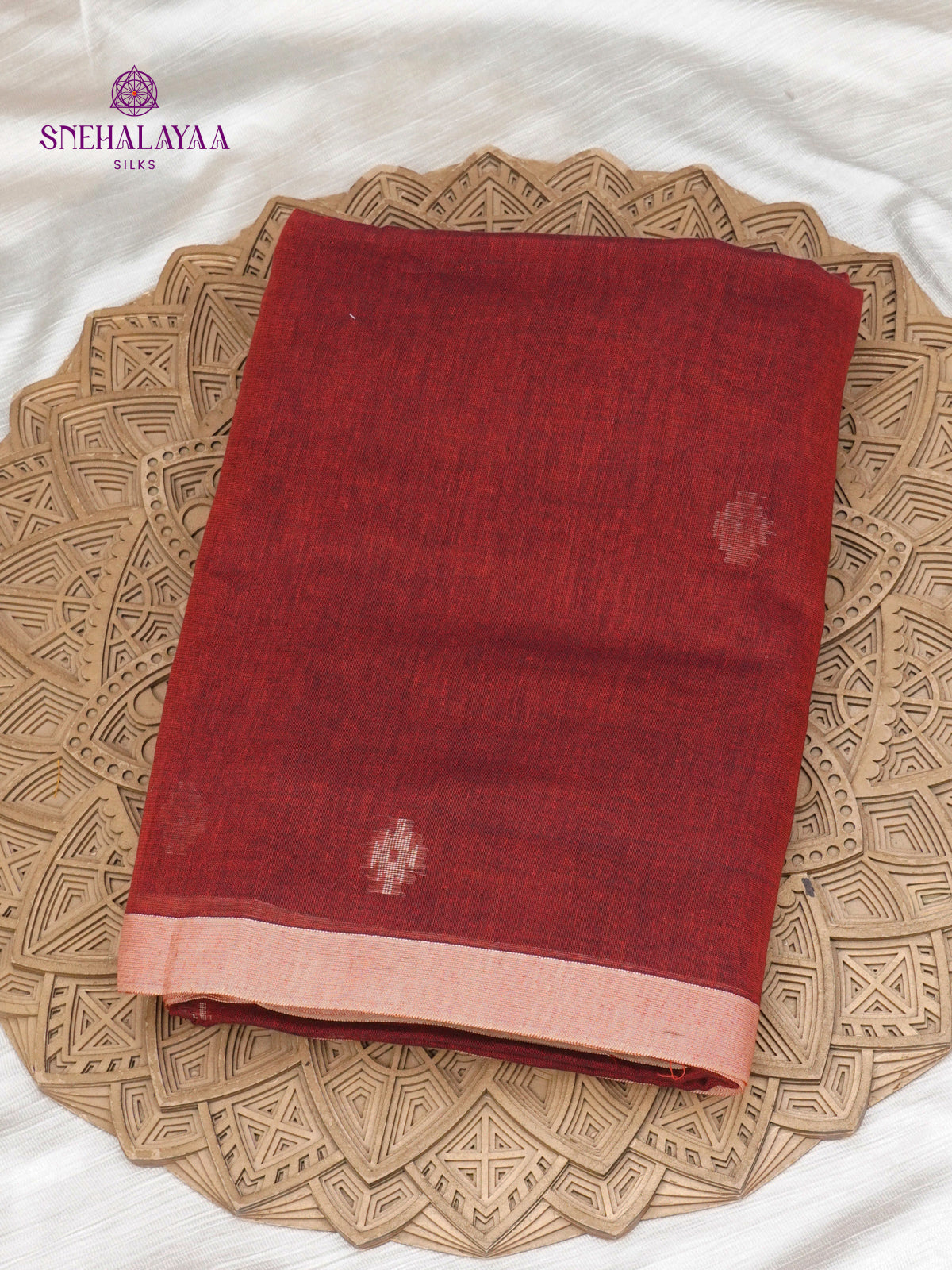 Red Sambalpuri Cotton Saree