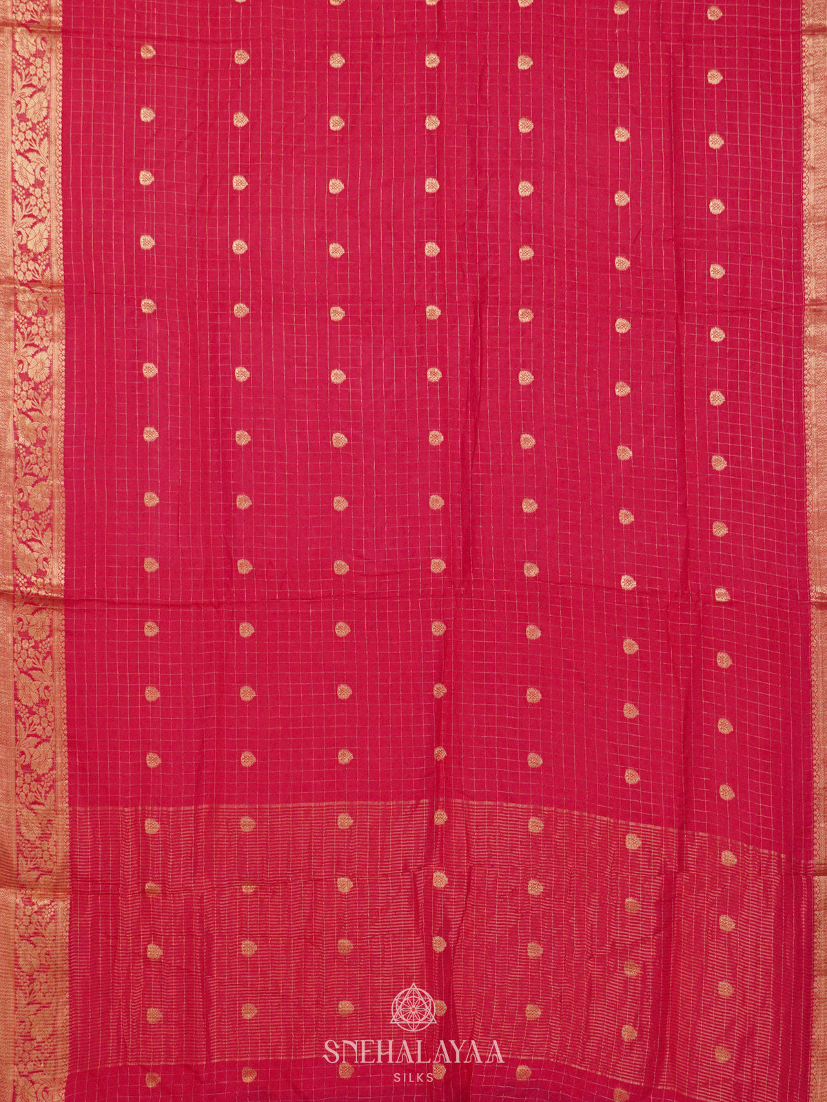 Rani Pink Banaras Silk Saree