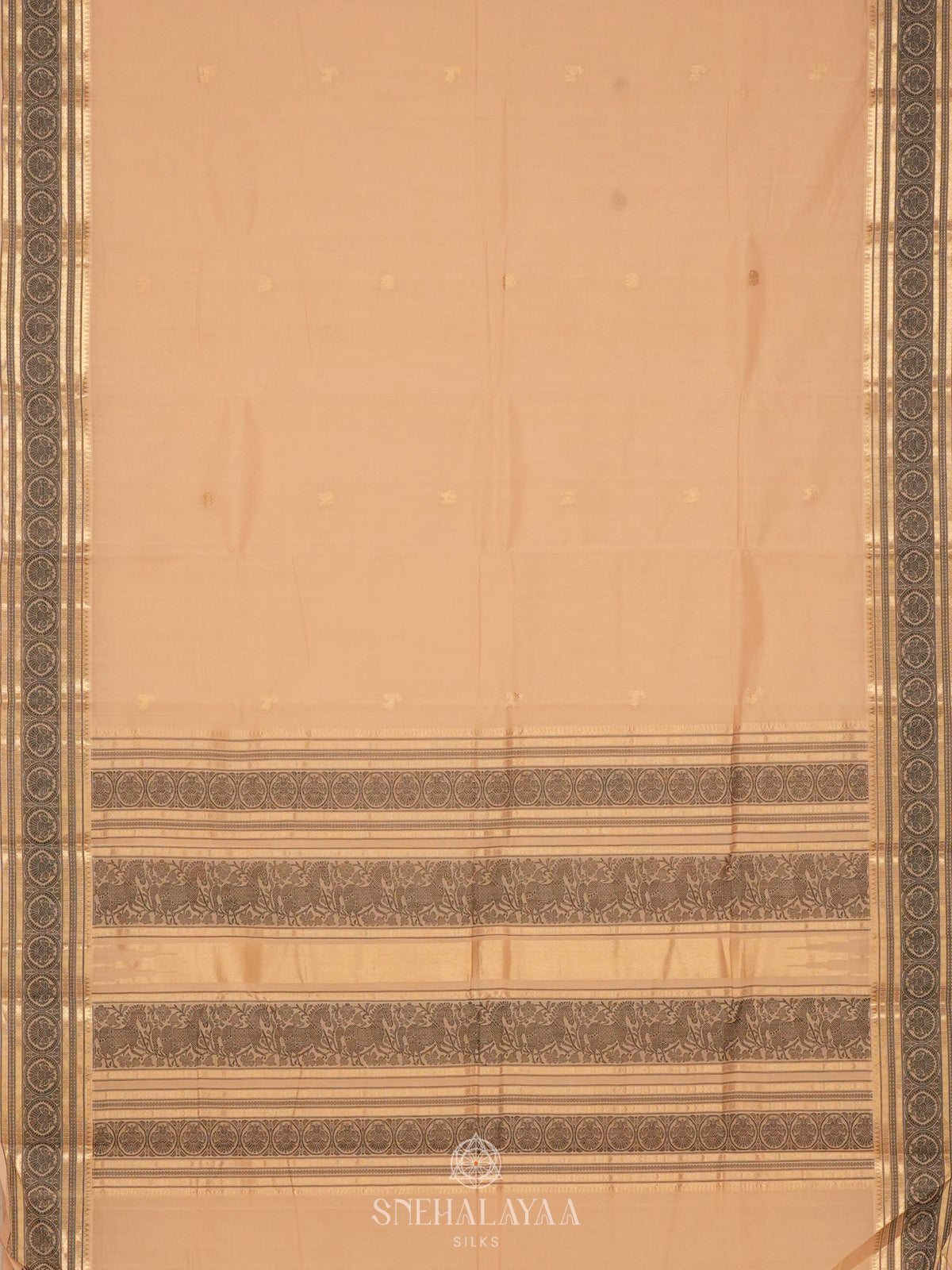 Beige Kanchi Cotton Saree