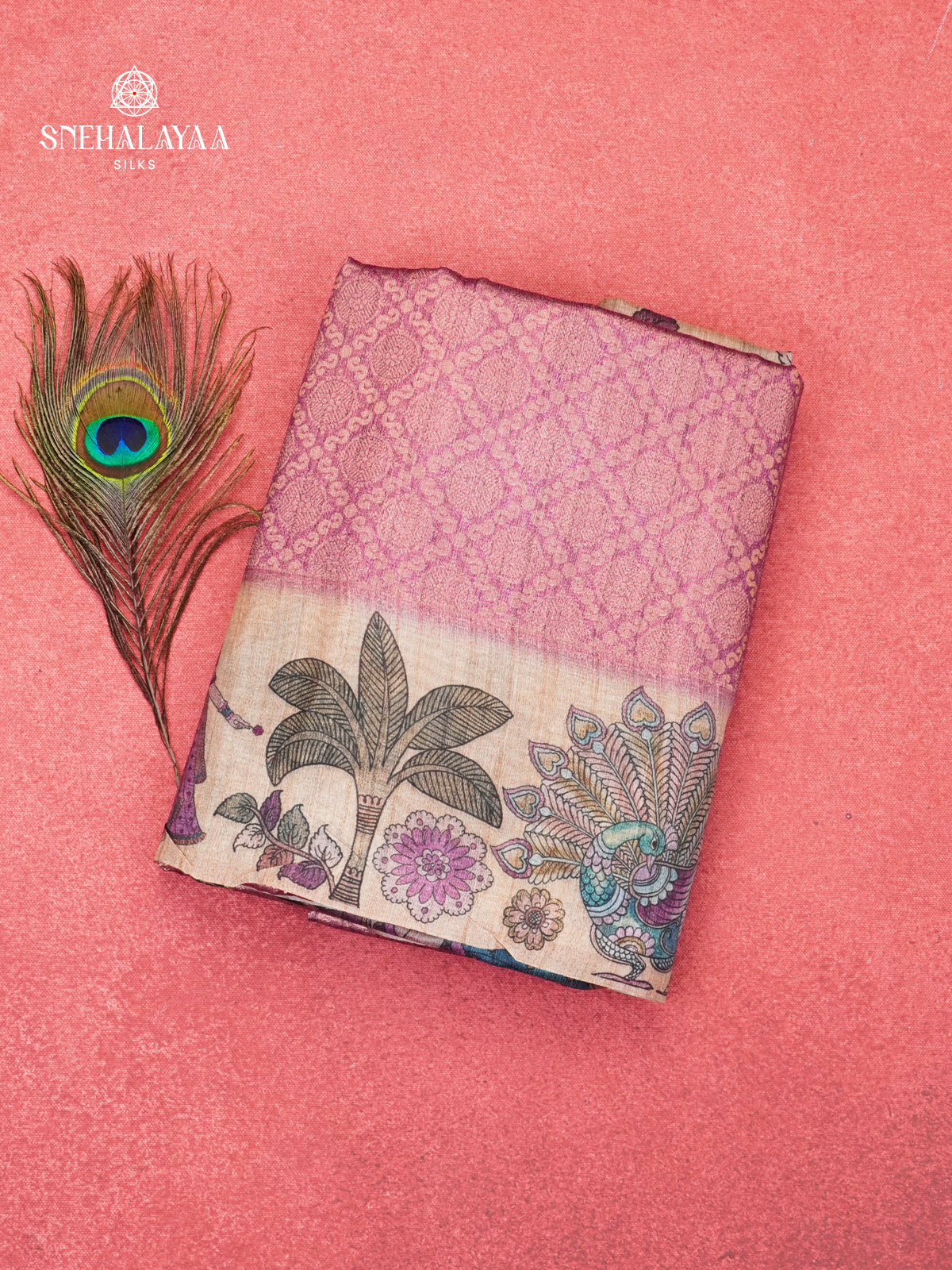 Pale Pink Banaras Saree