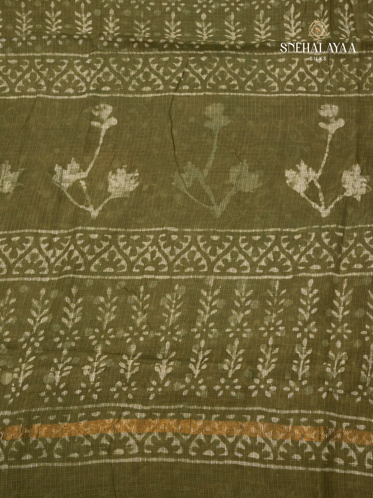 Pine Green Kota Saree