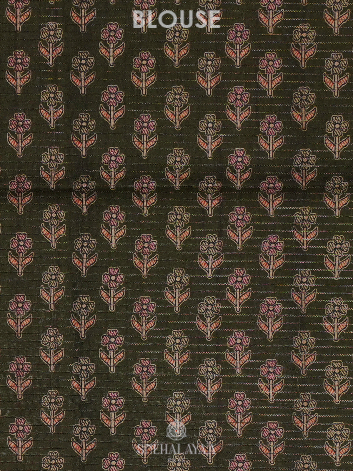 Forest Green Tussar Saree