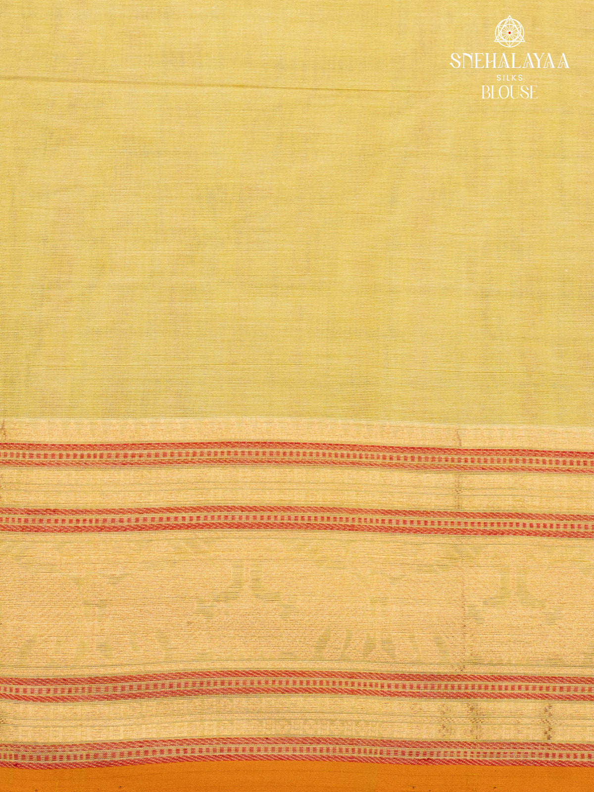 Lemon Yellow Pure Kanchi Cotton Saree