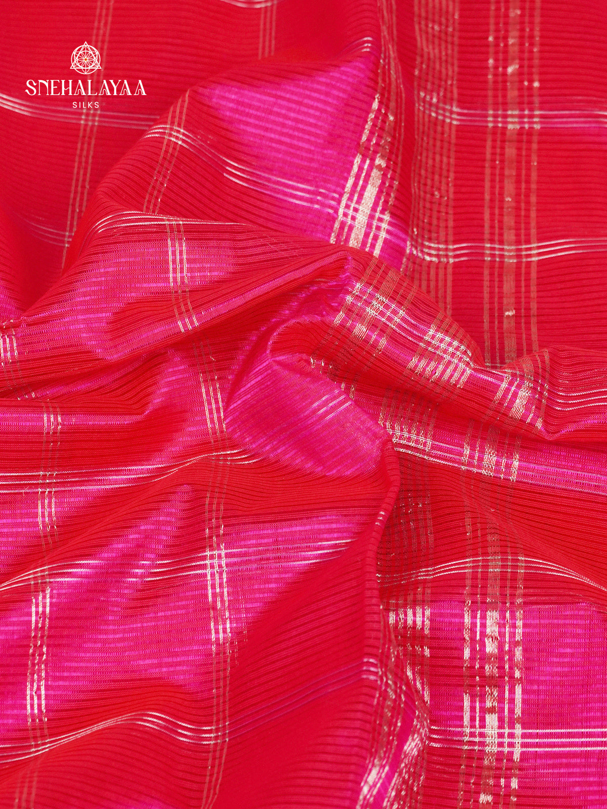 Rani Pink Mangalagiri Silk Cotton Saree