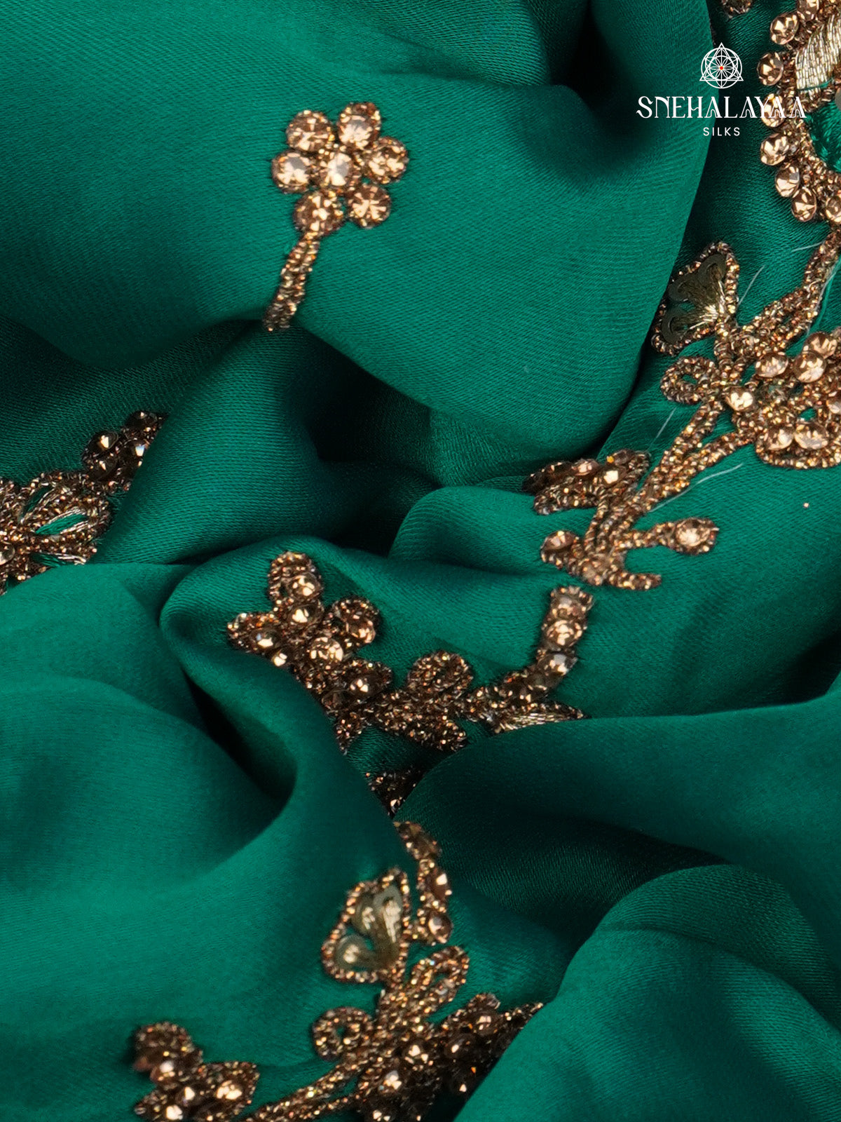 Green Designer Saree