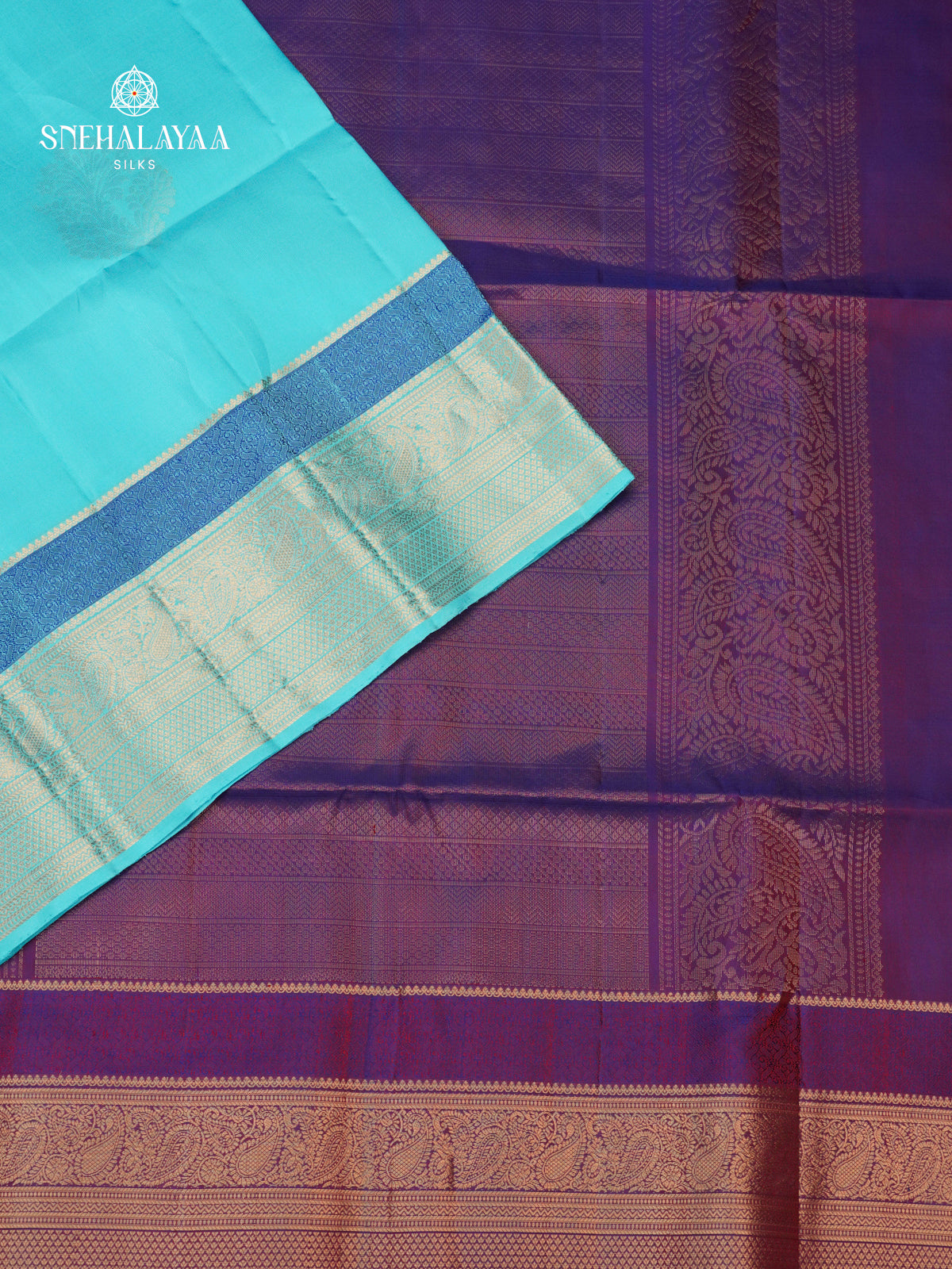 Sky Blue Soft Silk Saree