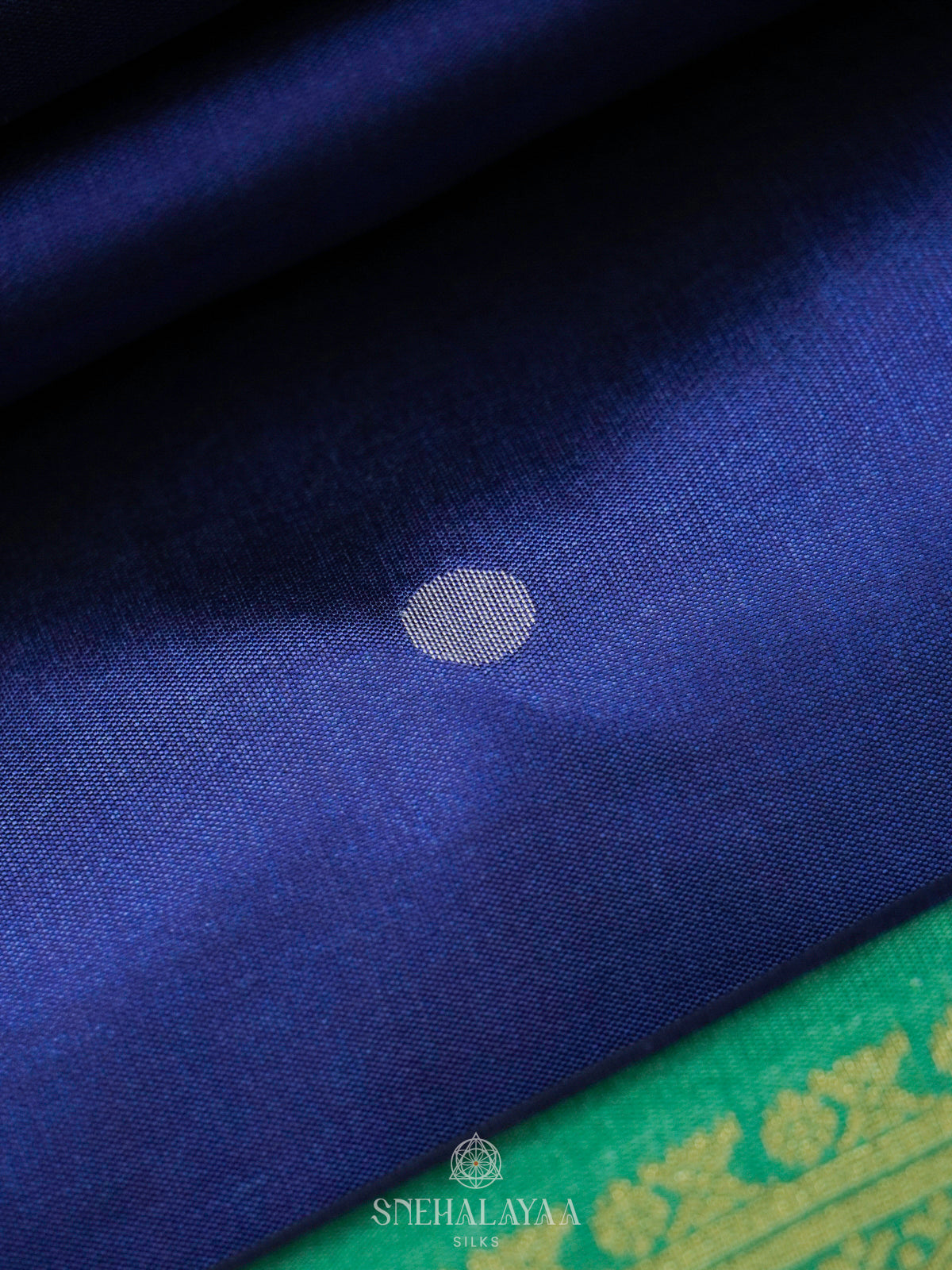 Royal Blue Jute Saree