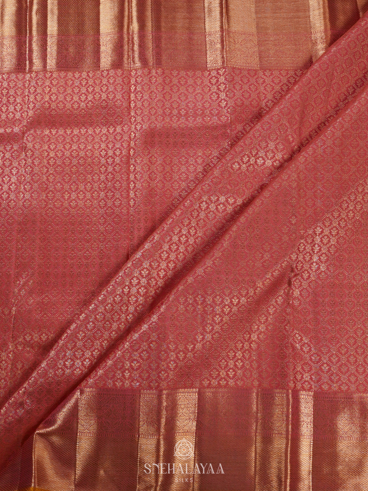 Pale Pink Kanjivaram Silk Saree