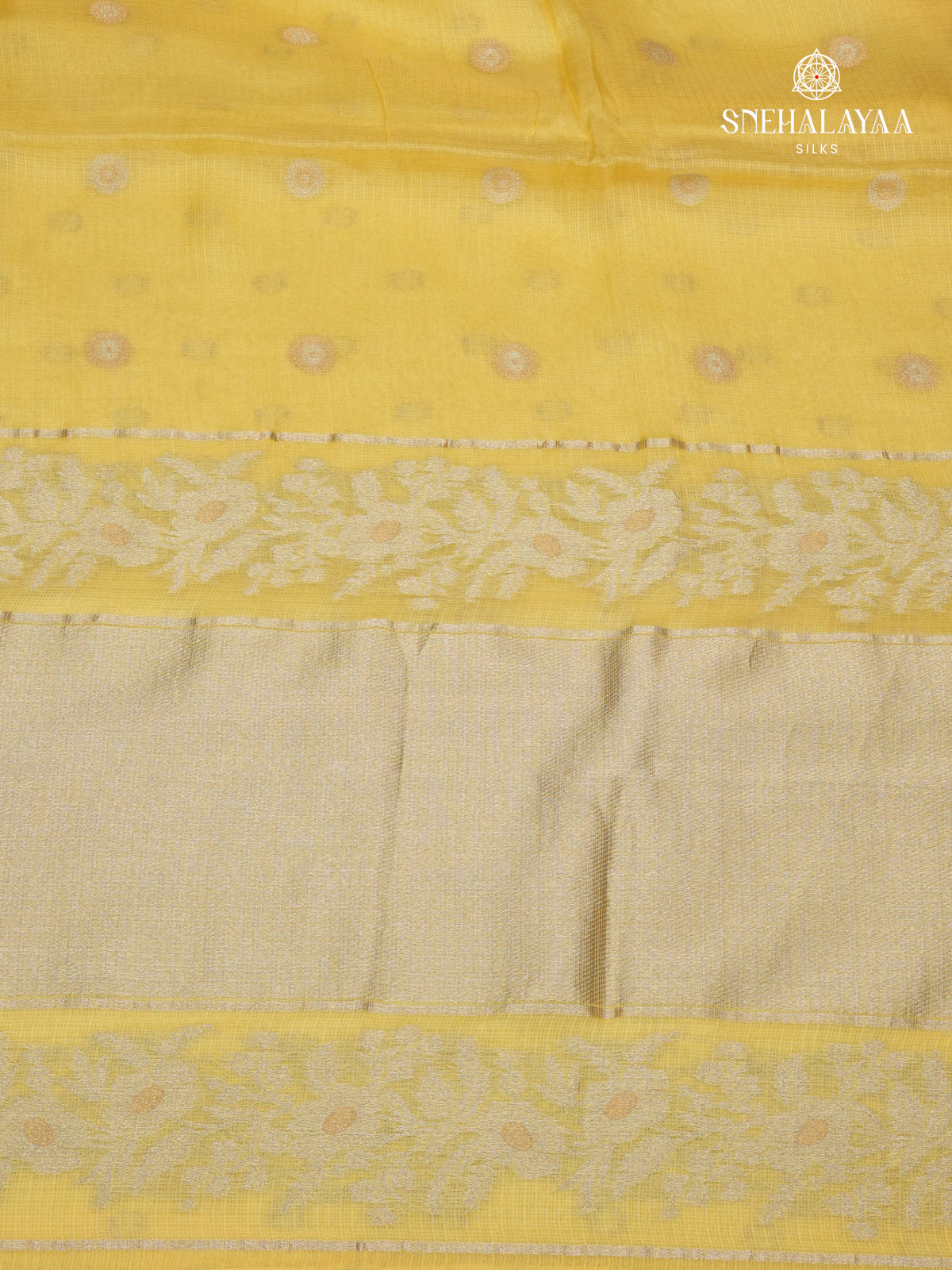 Yellow Banaras Silk Saree