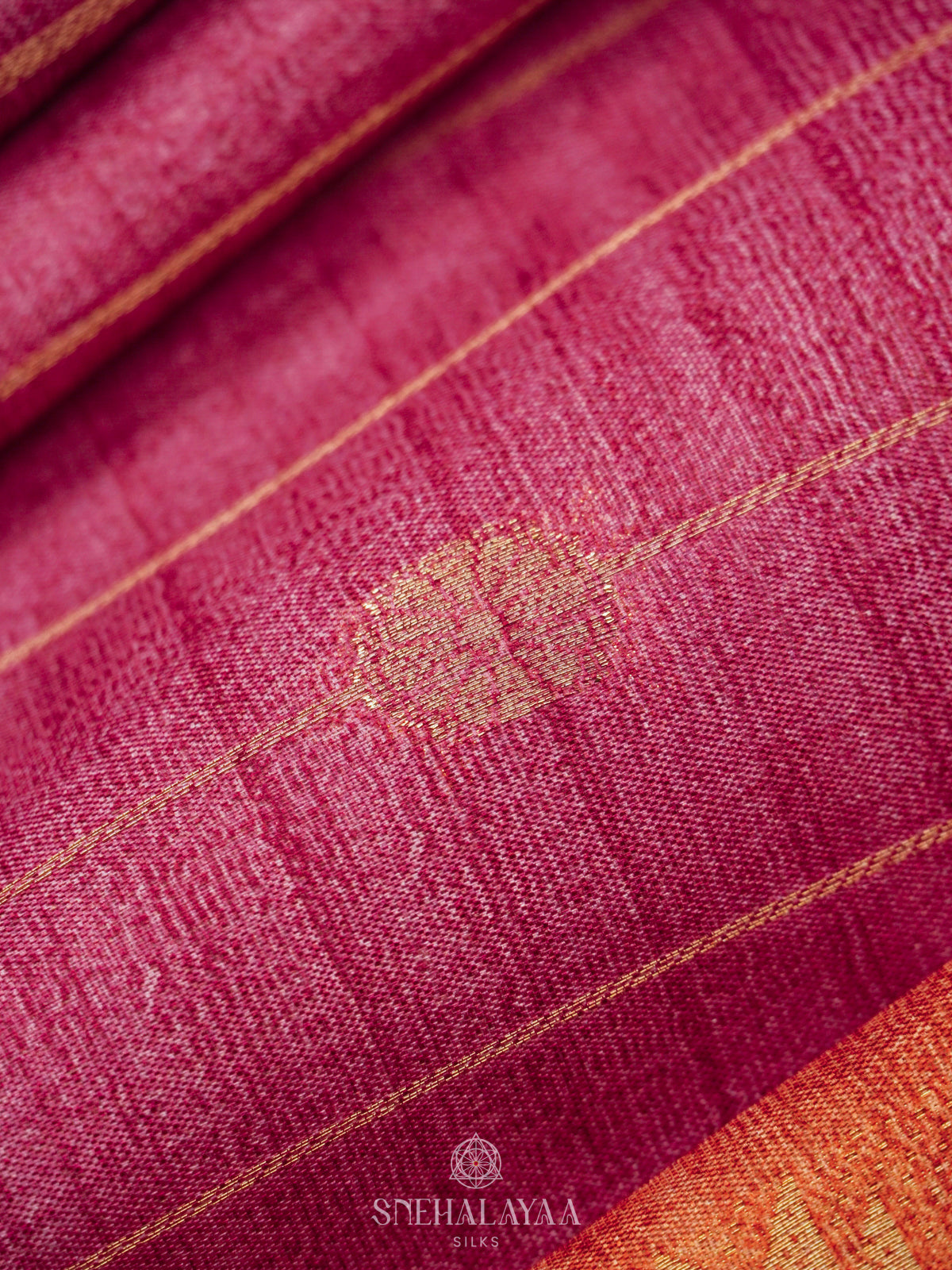 Pink Tussar Saree