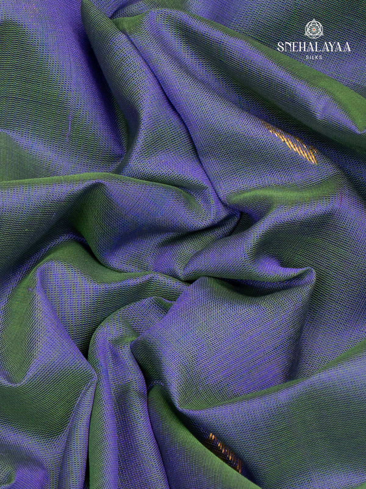 Blue Kanchi Silk Cotton Saree