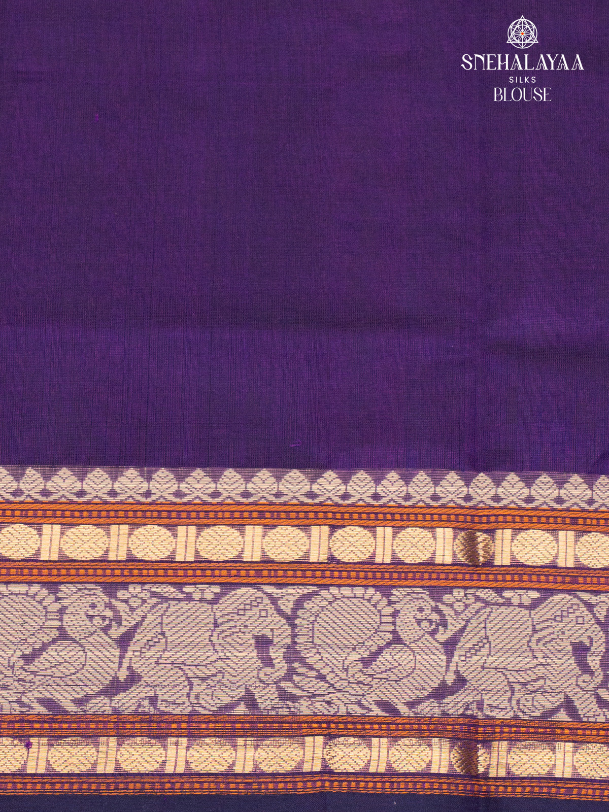 Purple Kanchi Silk Cotton Saree