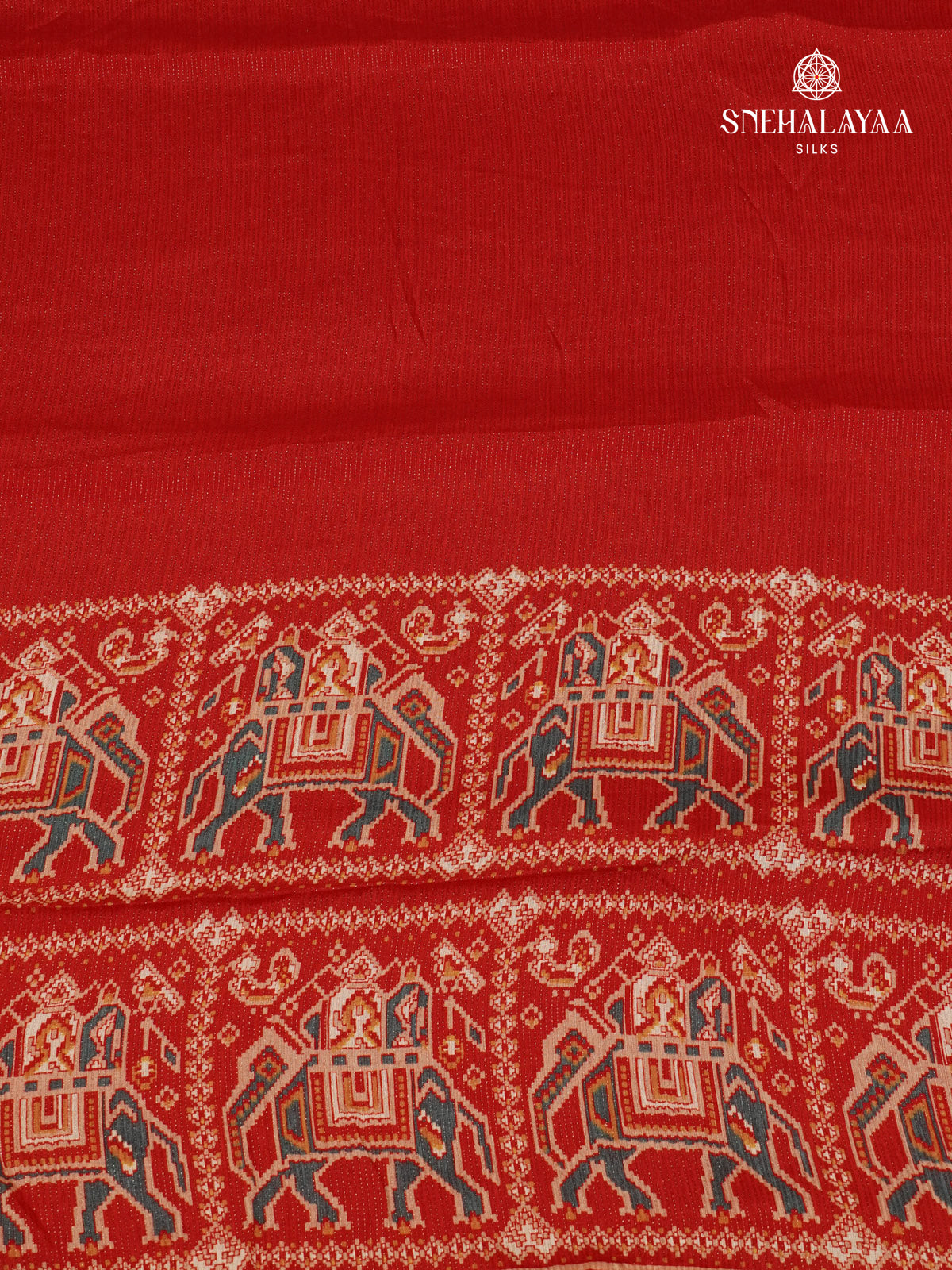 Red Dola Silk Saree