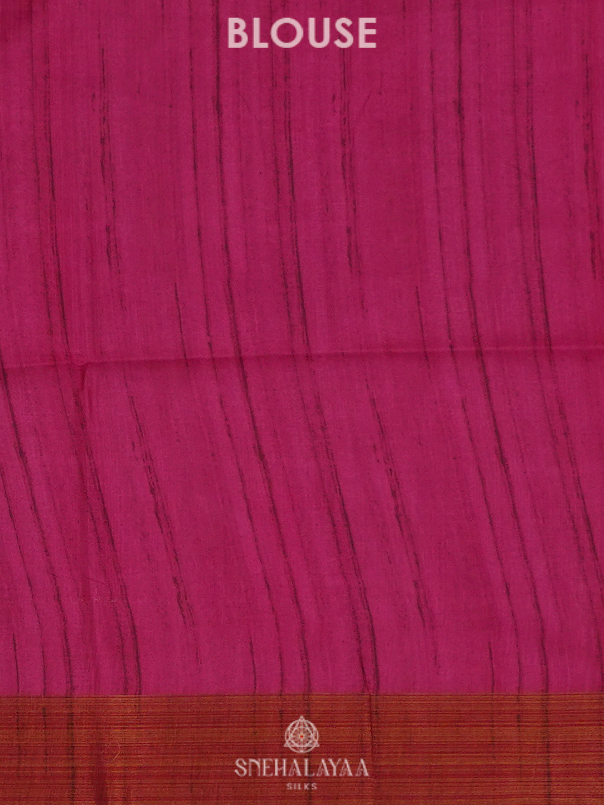 Cream Munga Tussar Saree with Pink Border