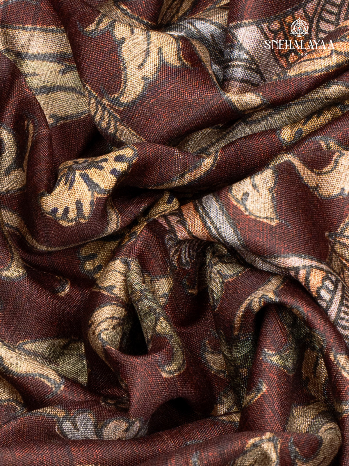 Brown Tussar Saree
