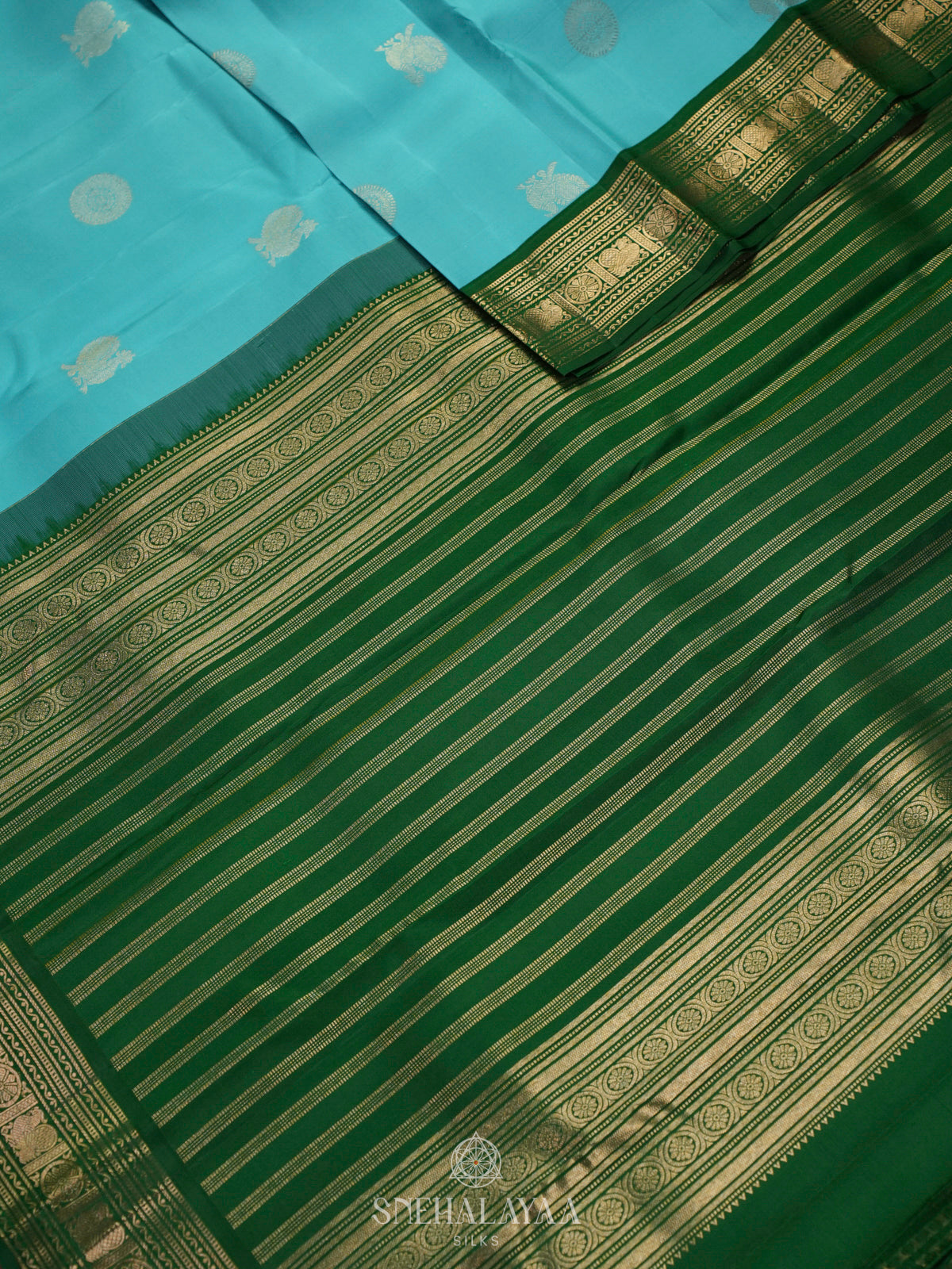 Blue Kanjivaram Silk Saree