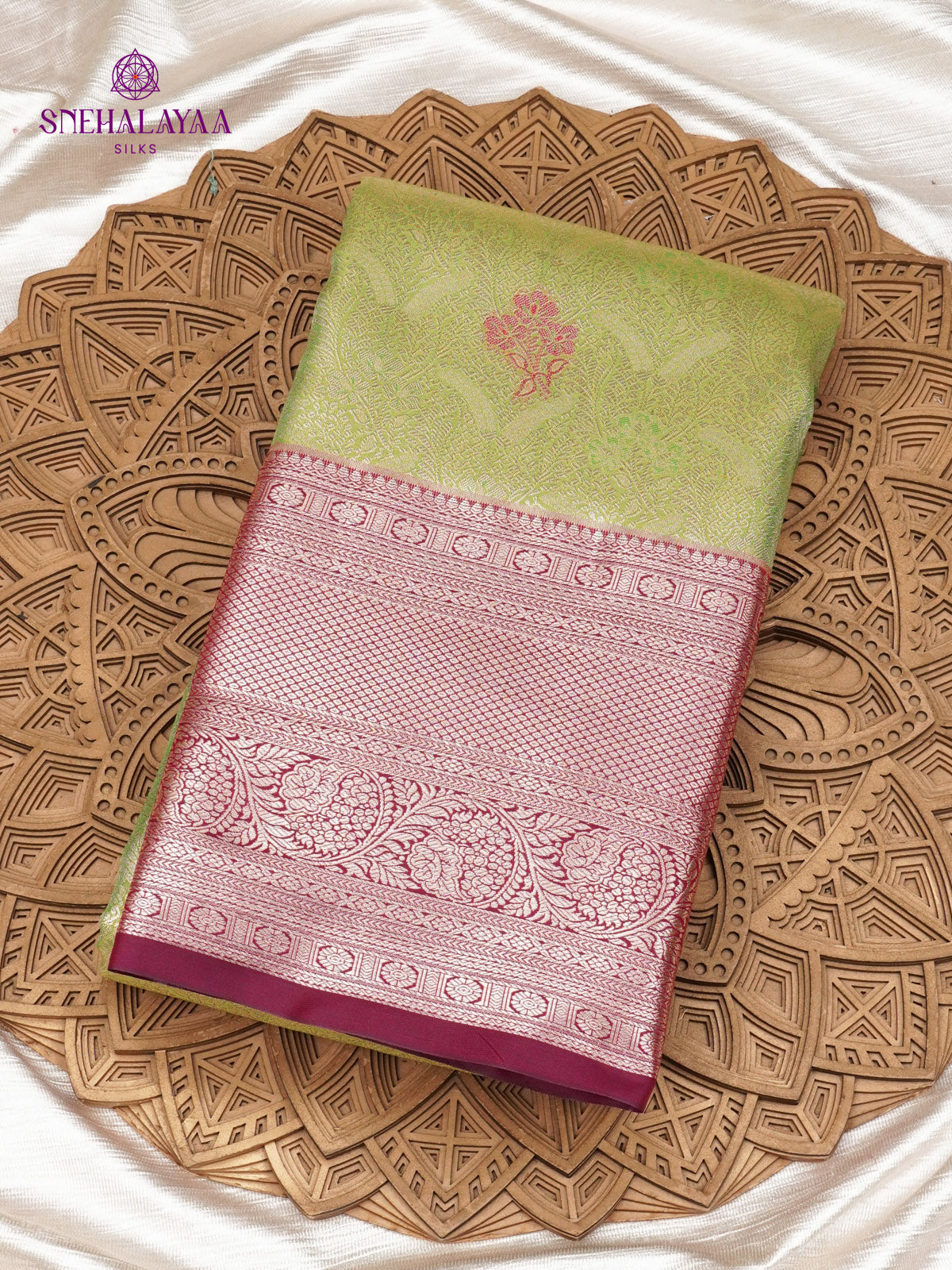 Green Art Silk Saree