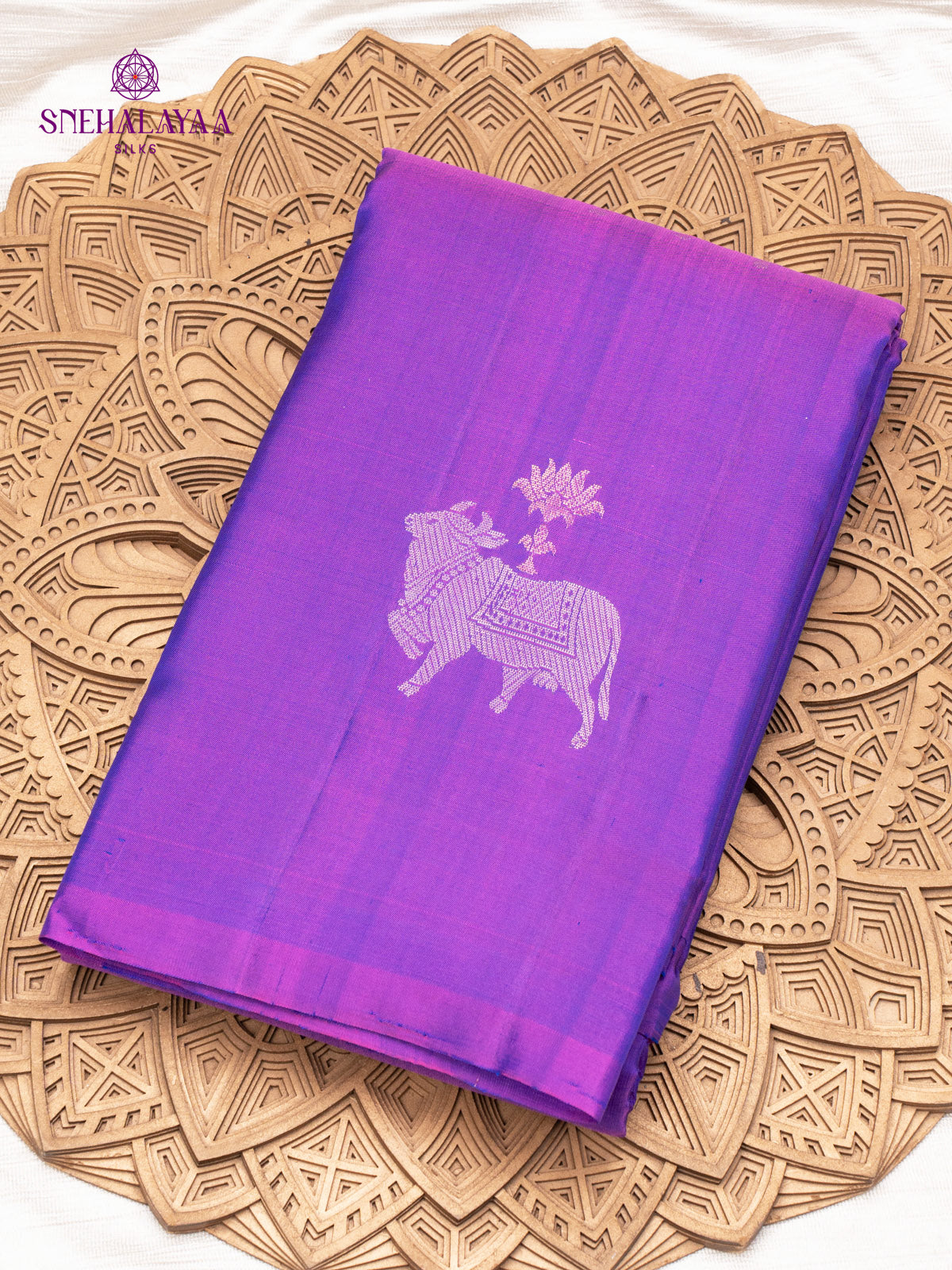 Purple Kanjivaram Silk Saree