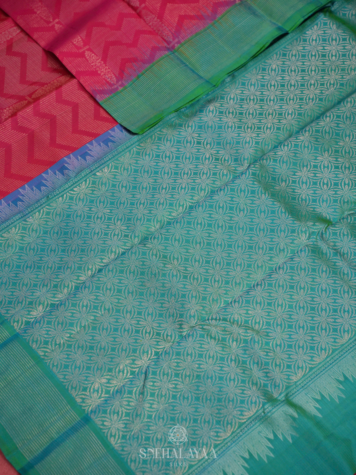 Pink Kanjivaram Silk Saree